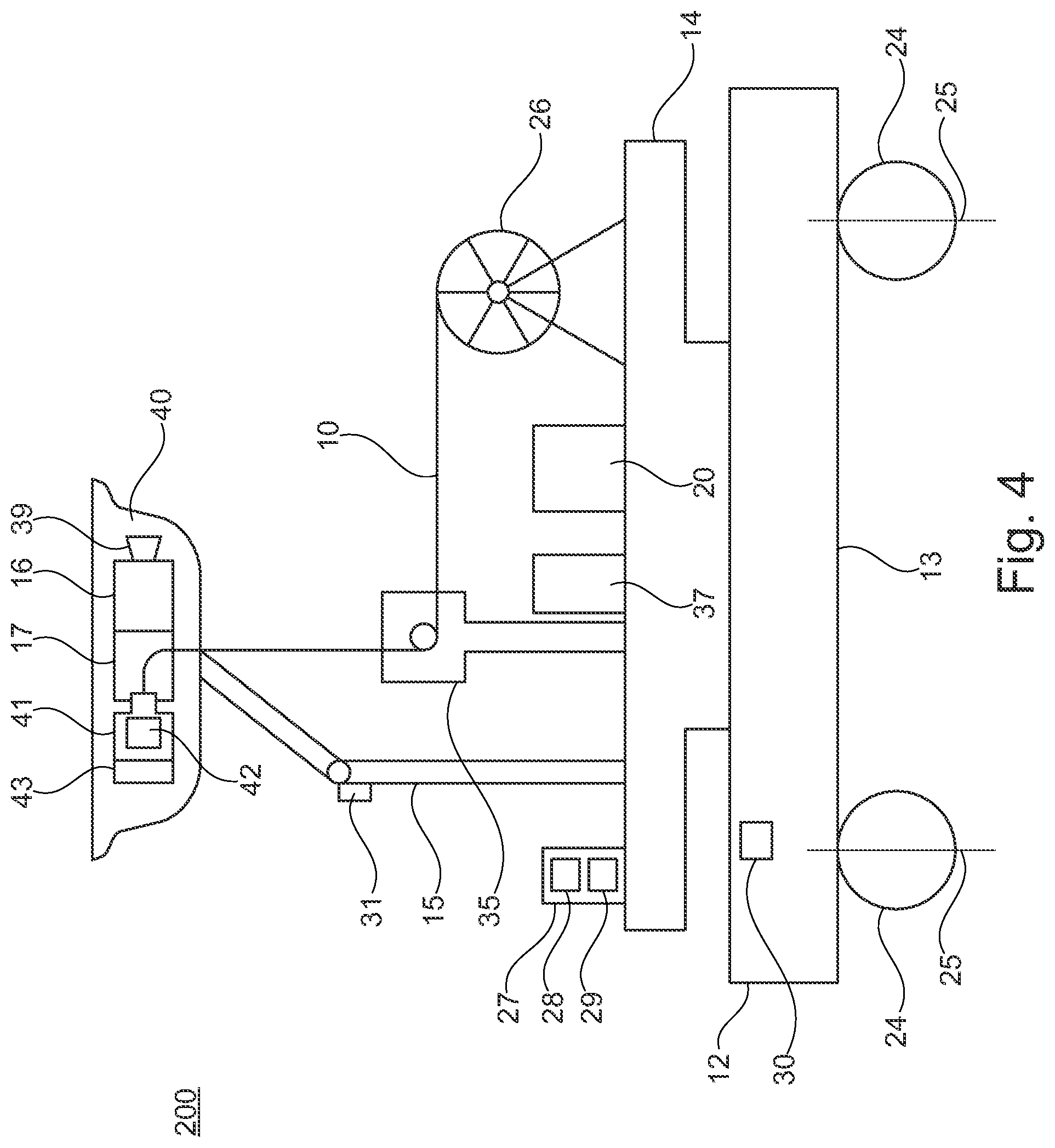 Patent US12327988 Figure 4 – Cable laying system for automated laying of cables in a building with a cable laying device and cable laying device