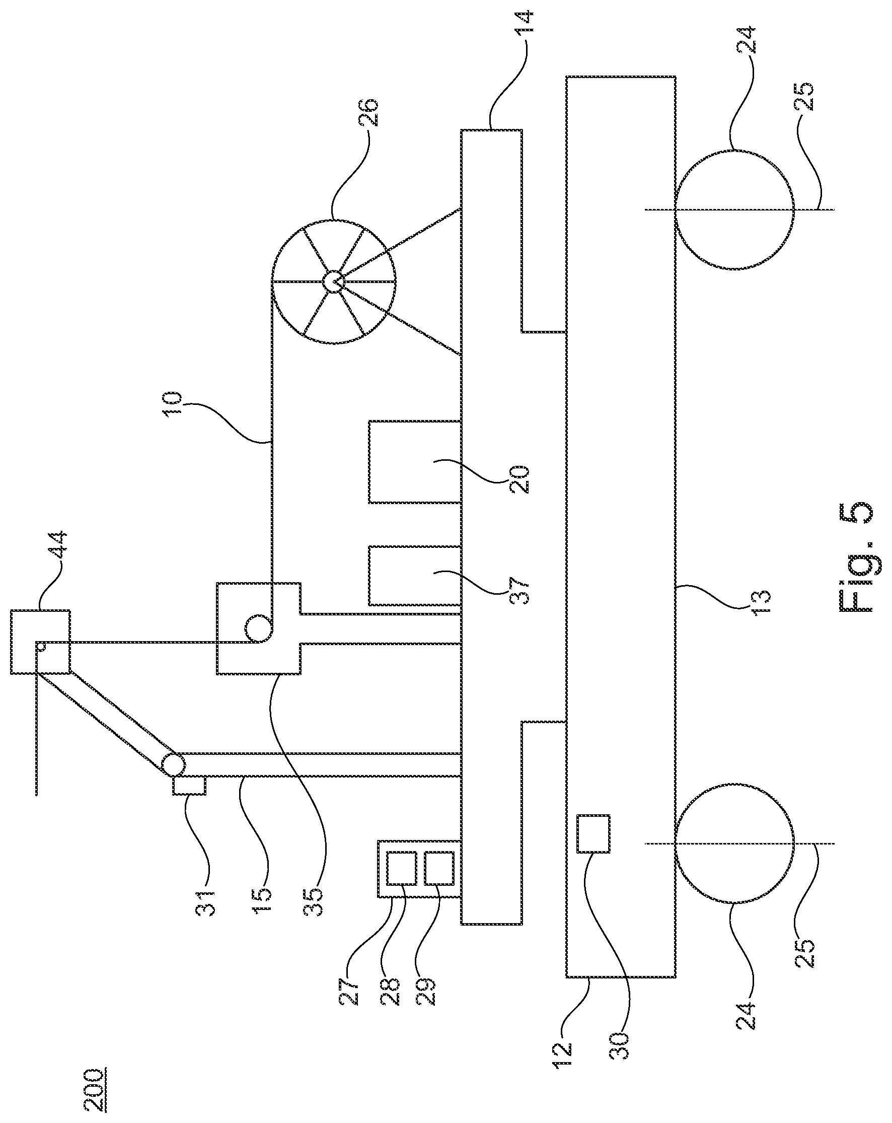 Patent US12327988 Figure 5 – Cable laying system for automated laying of cables in a building with a cable laying device and cable laying device