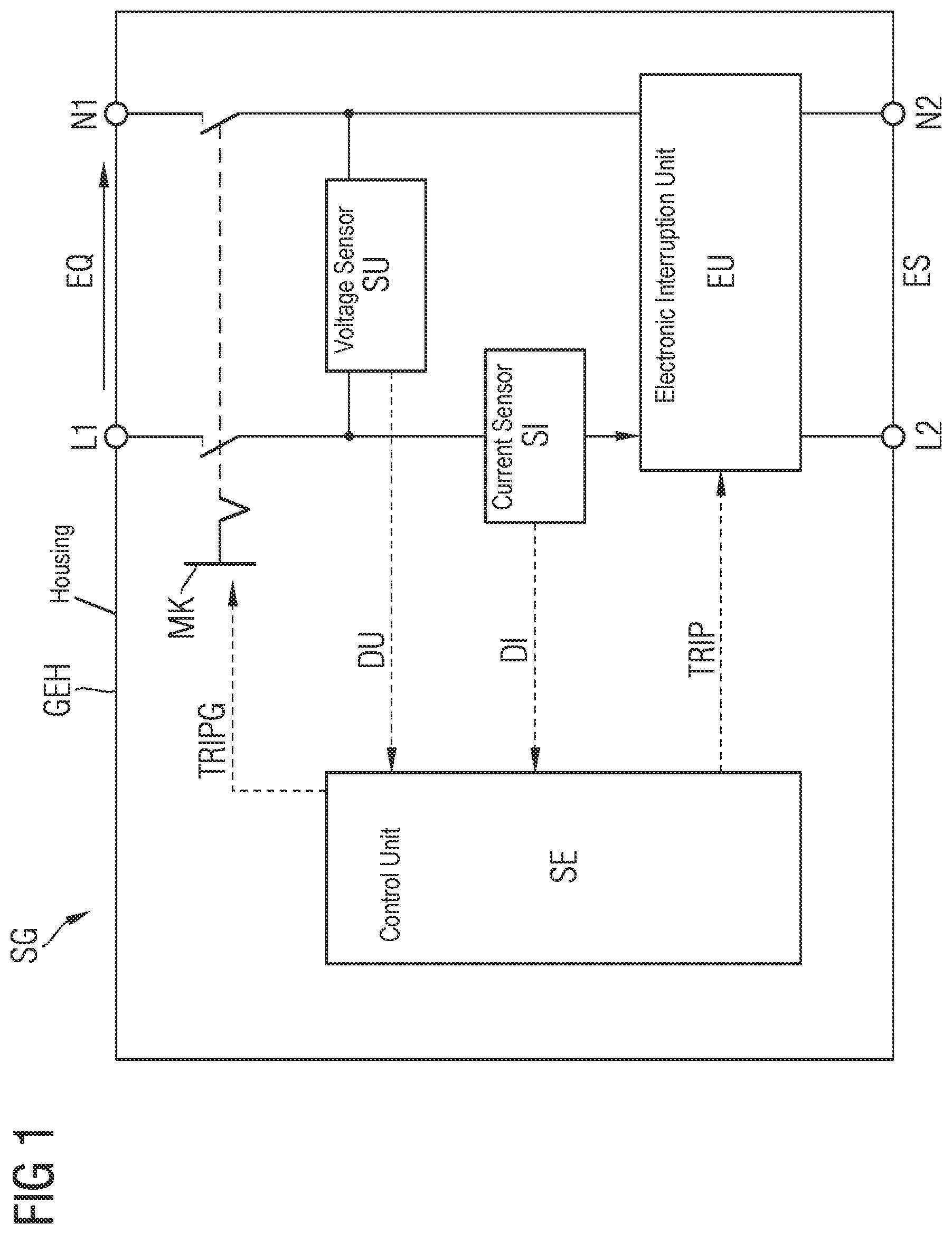 Patent US12327992 Figure 1 – Circuit breaker device and method