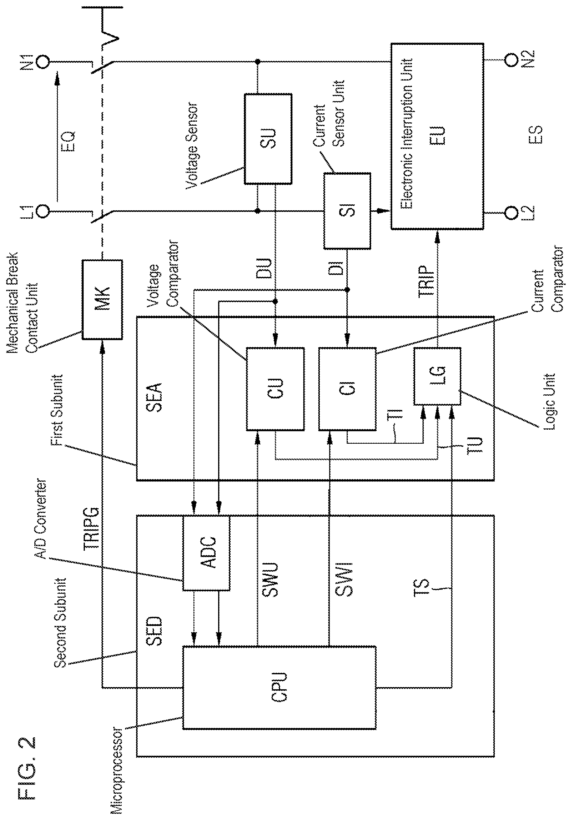 Patent US12327992 Figure 2 – Circuit breaker device and method
