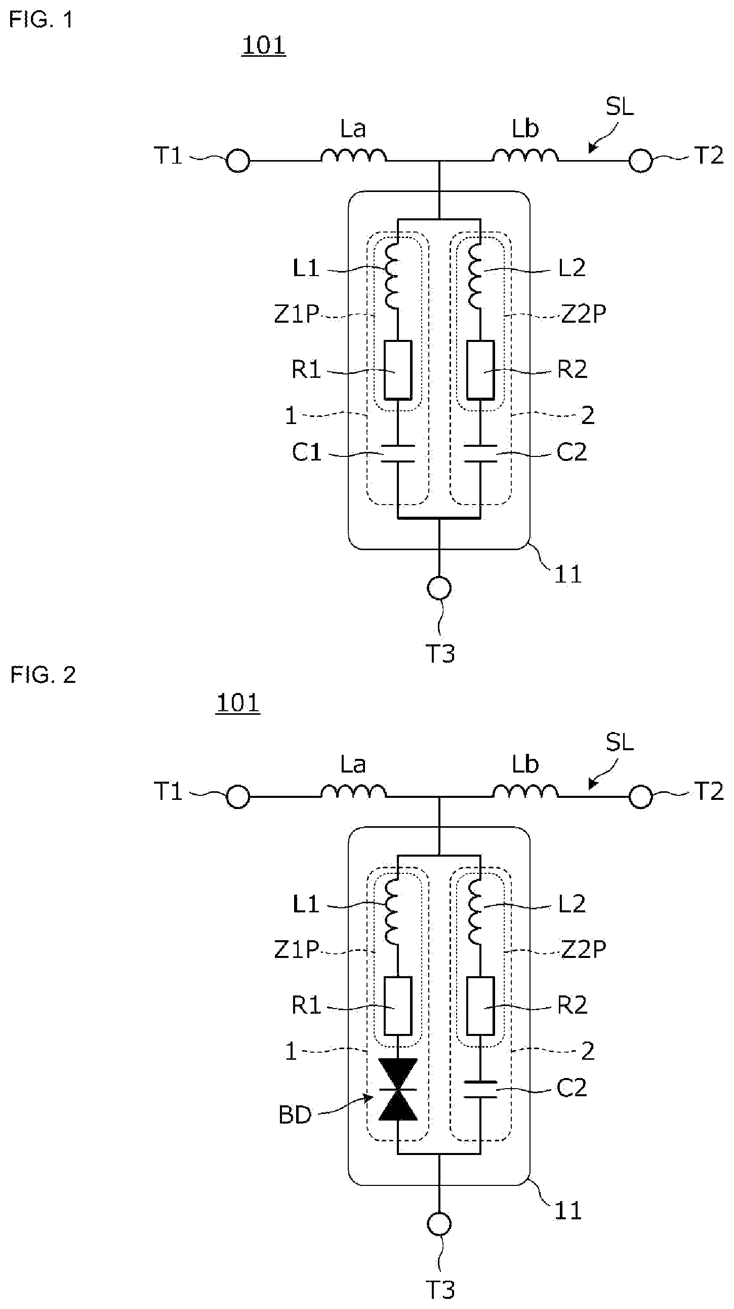 Patent US12327999 Figure 1 – Transient voltage absorbing element and transient voltage absorbing circuit