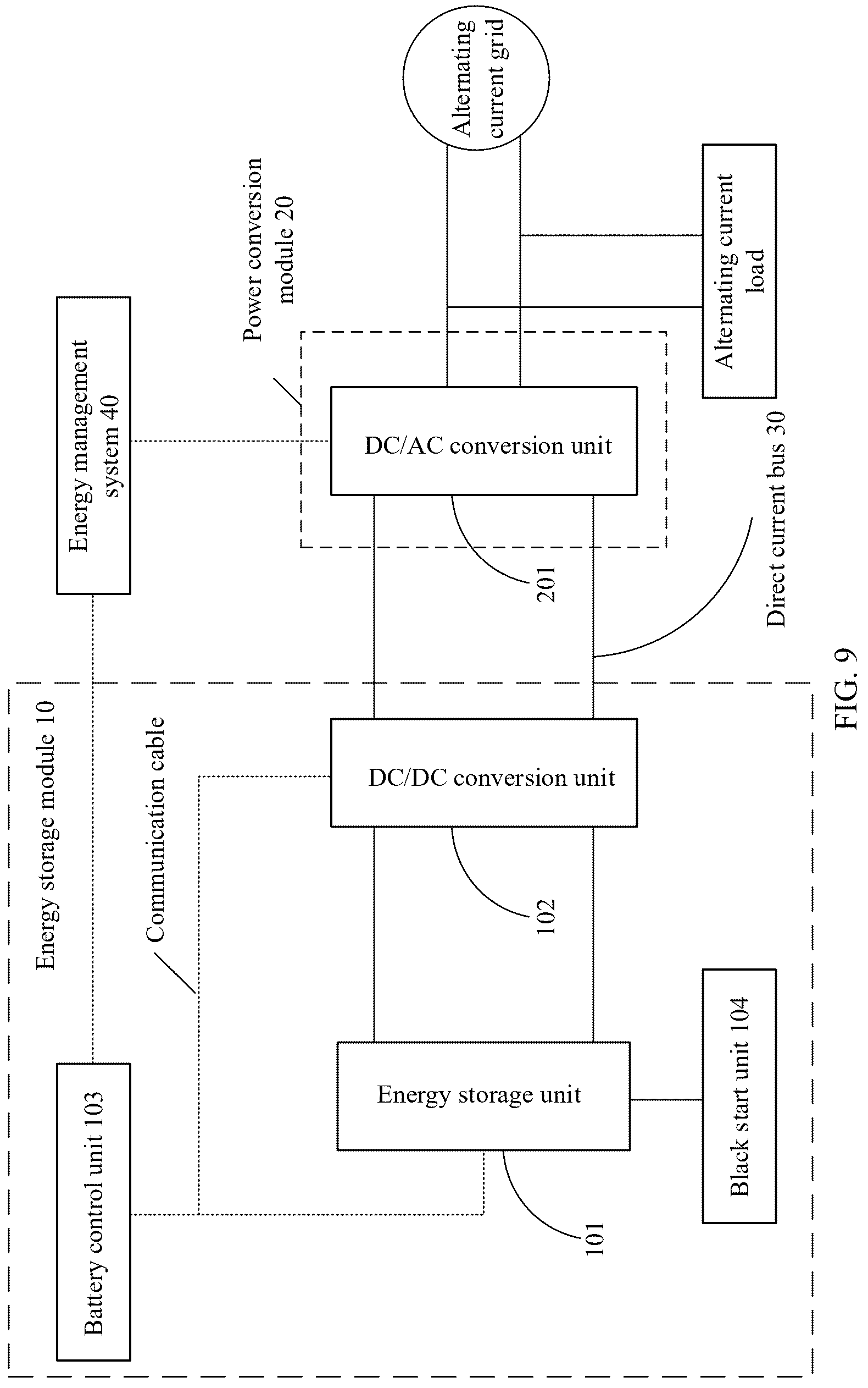 Patent US12328002 Figure 8 – Energy storage system