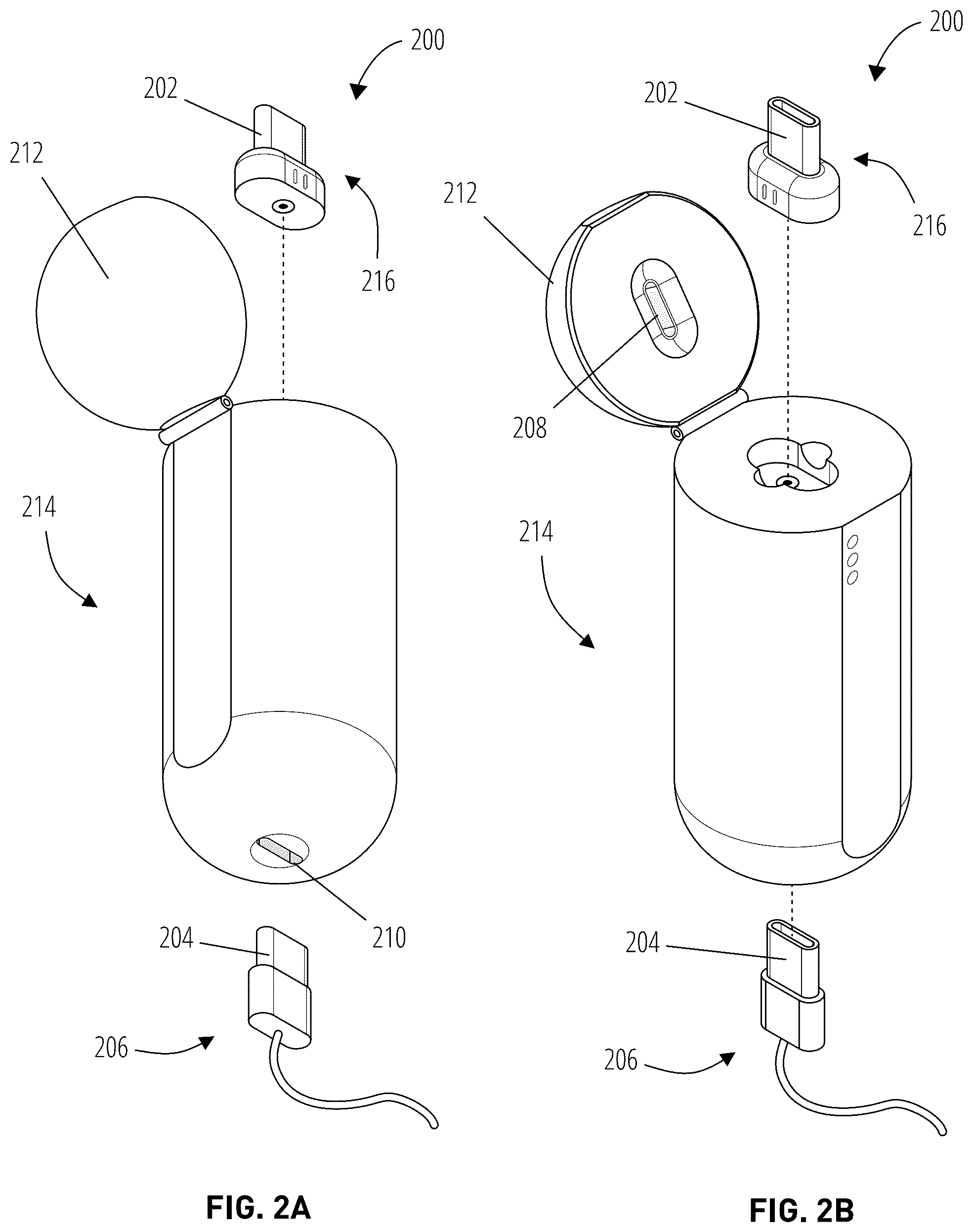Patent US12328009 Figure 2 – Portable charging assembly