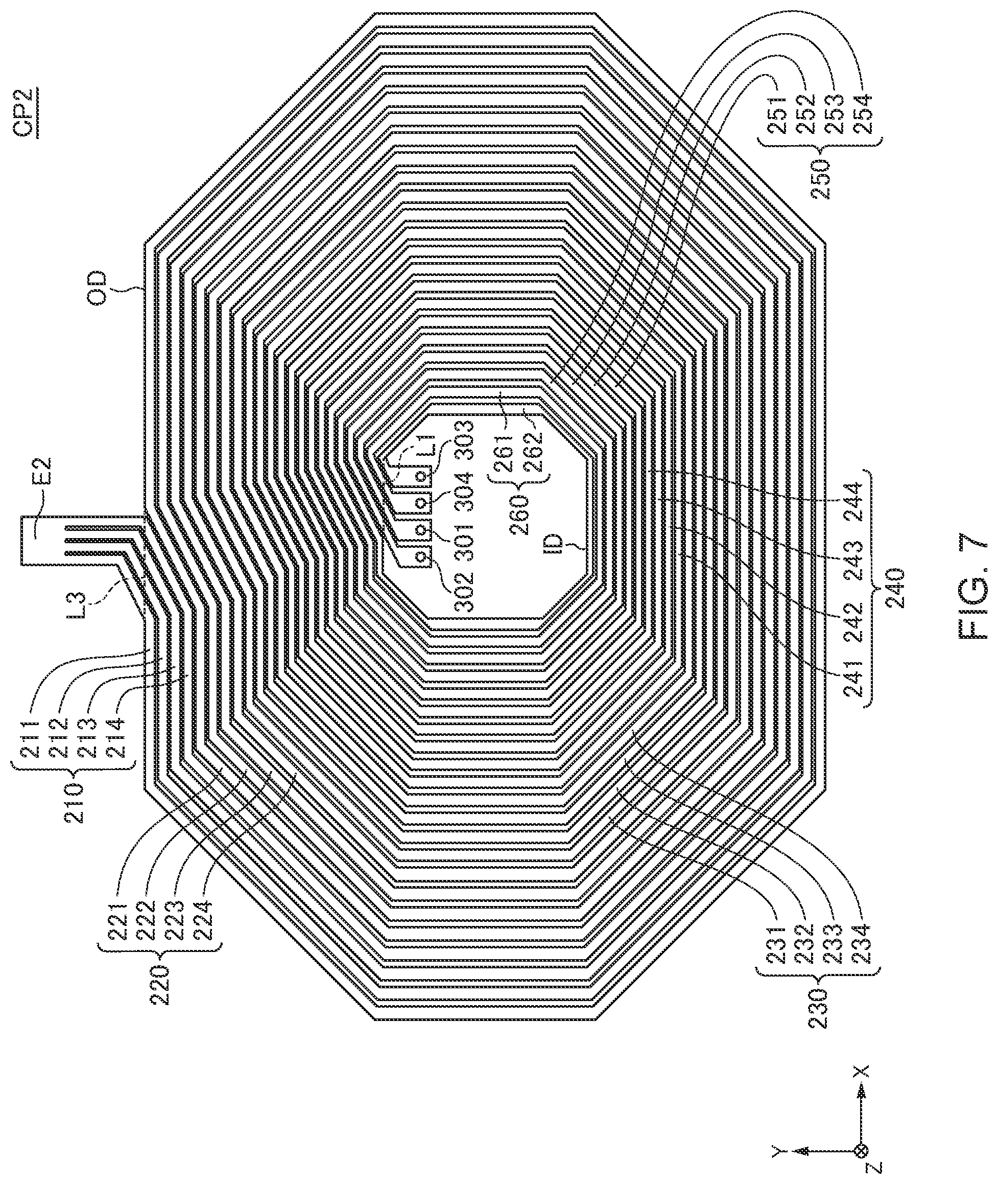 Patent US12328011 Figure 7 – Coil component and wireless power transmission device having the same