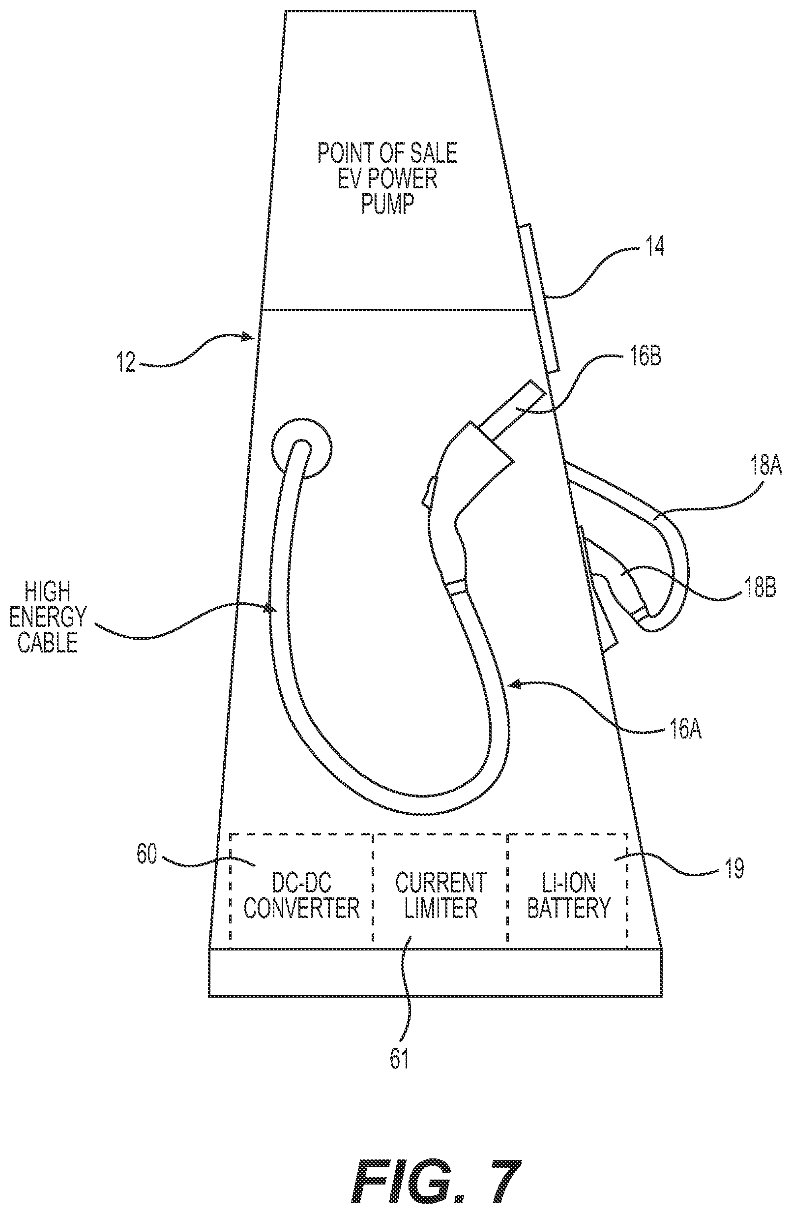 Patent US12328018 Figure 6 – Electric vehicle (EV) fast charge station and system