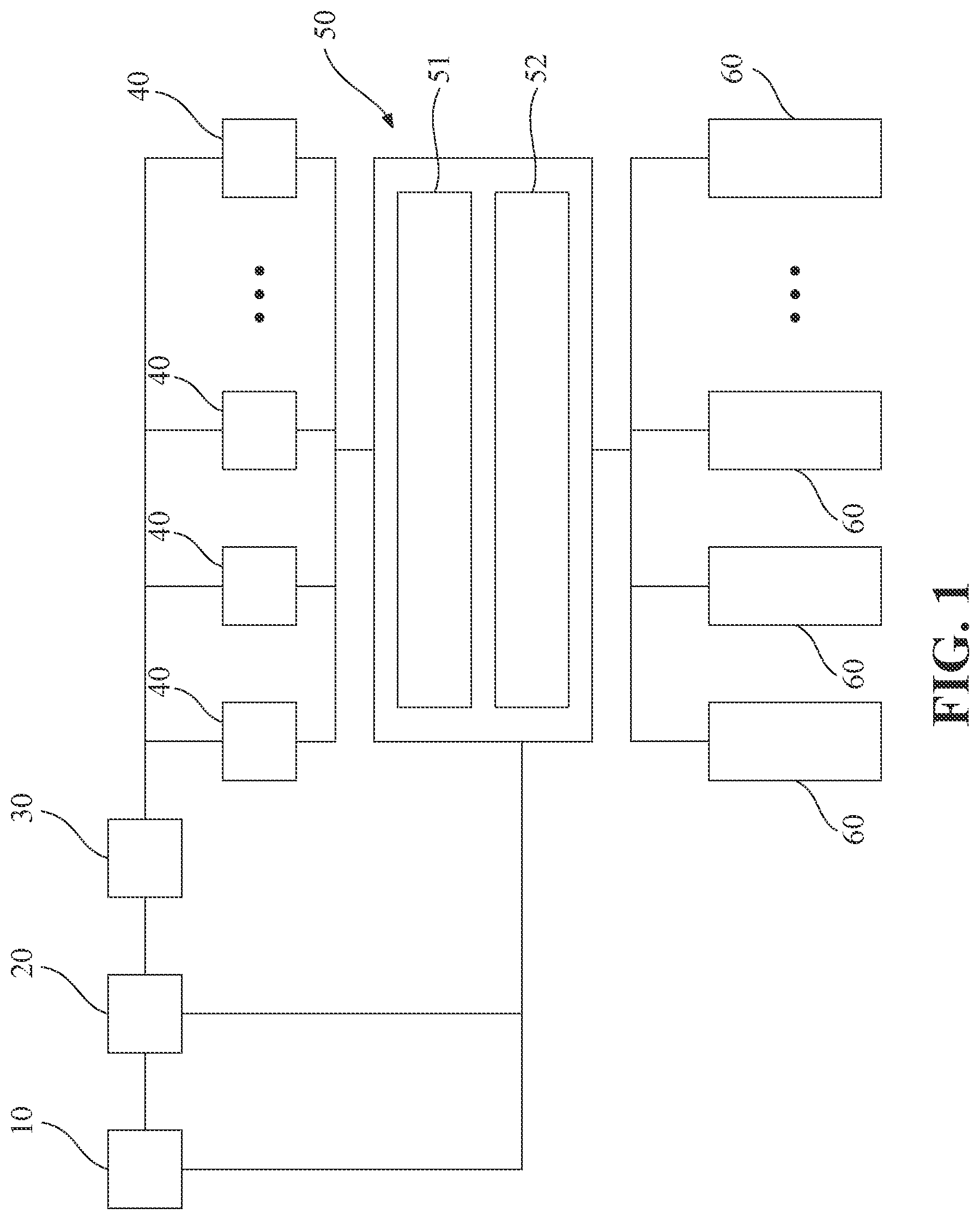 Patent US12328019 Figure 1 – Cyclic power generation and storage system with dynamic battery switching capability