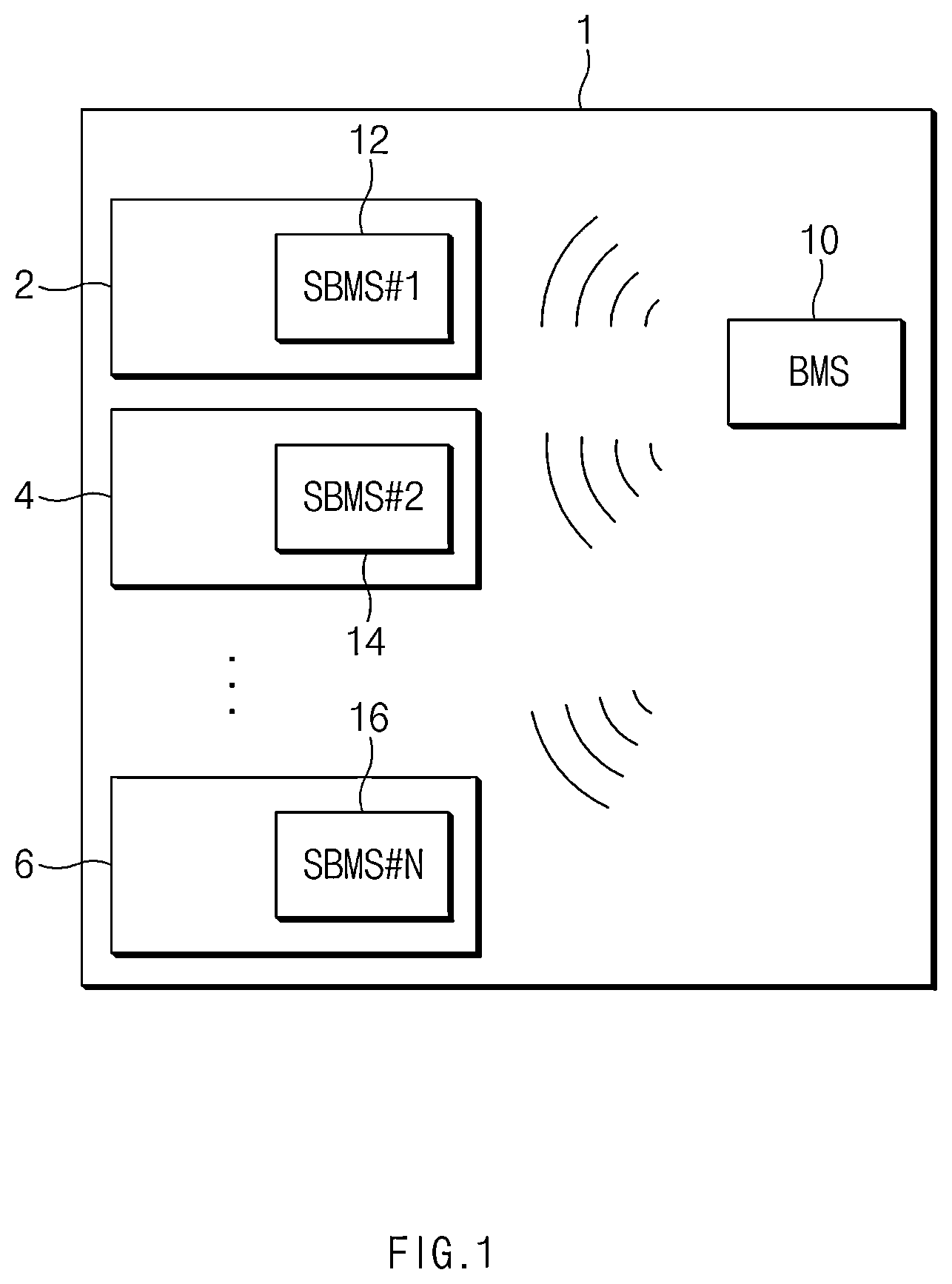 Patent US12328025 Figure 1 – Battery management system