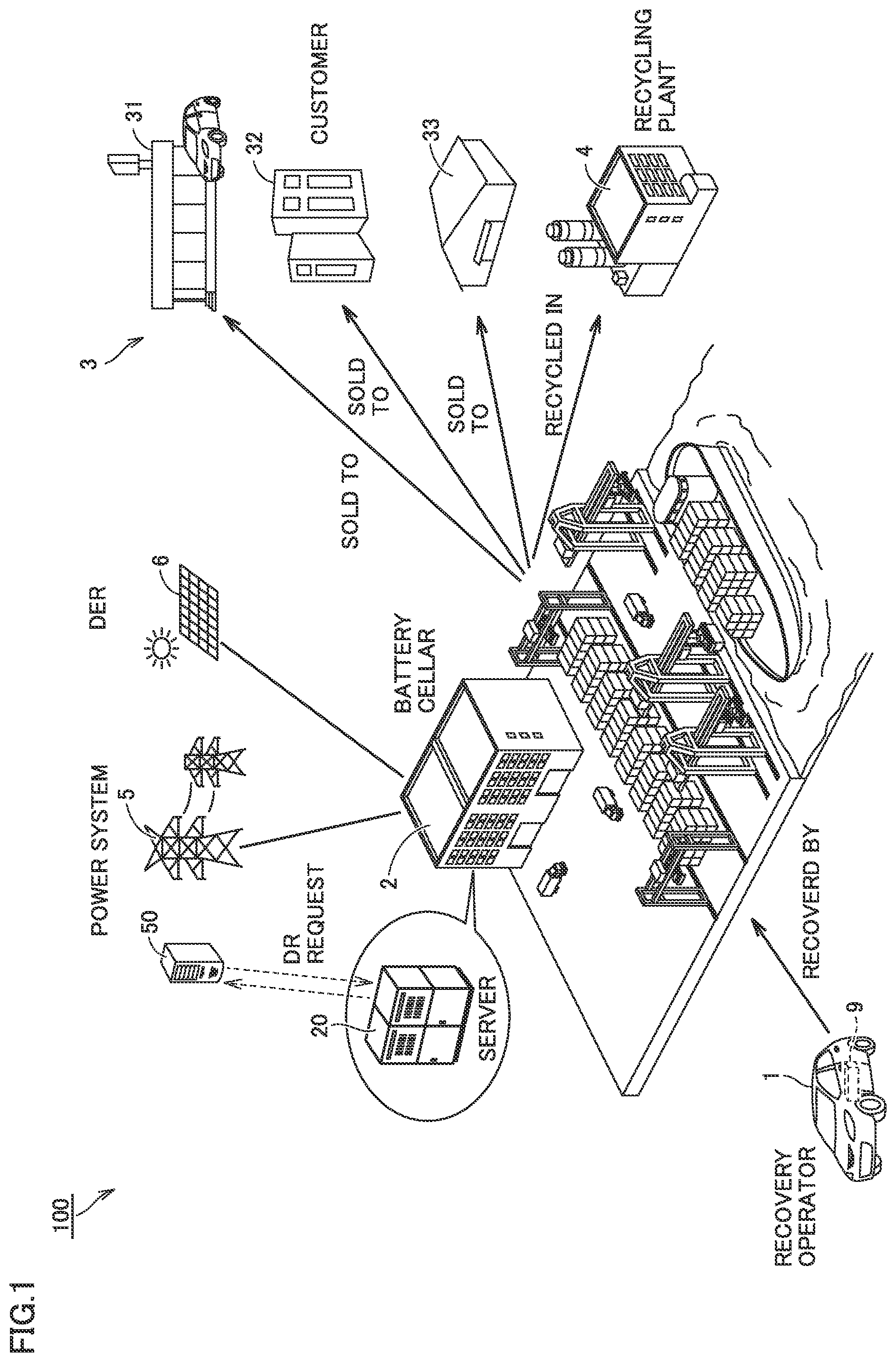 Patent US12328026 Figure 1 – Battery management system and battery management method