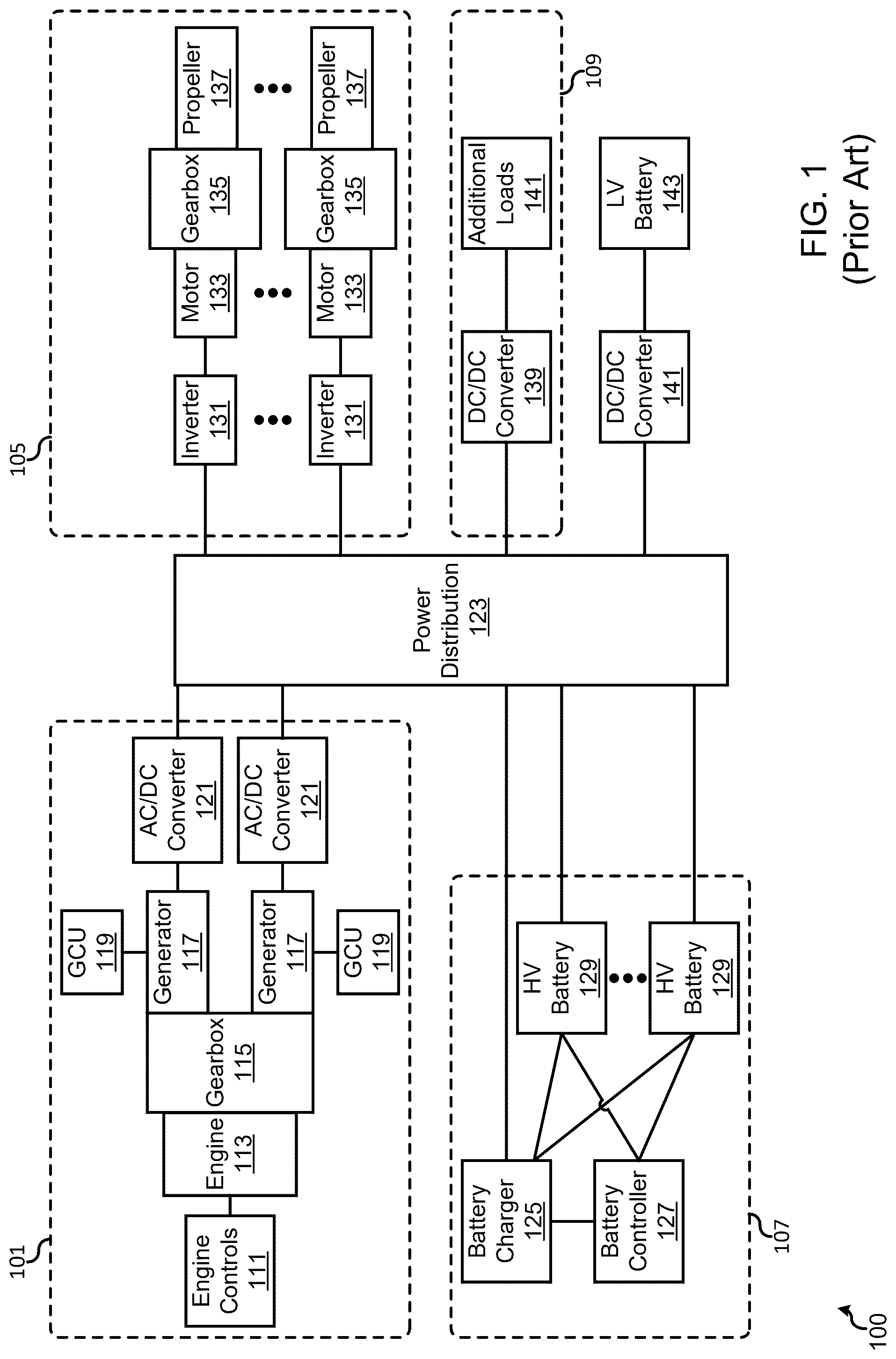 Patent US12328028 Figure 1 – Energy management of hybrid electrical systems