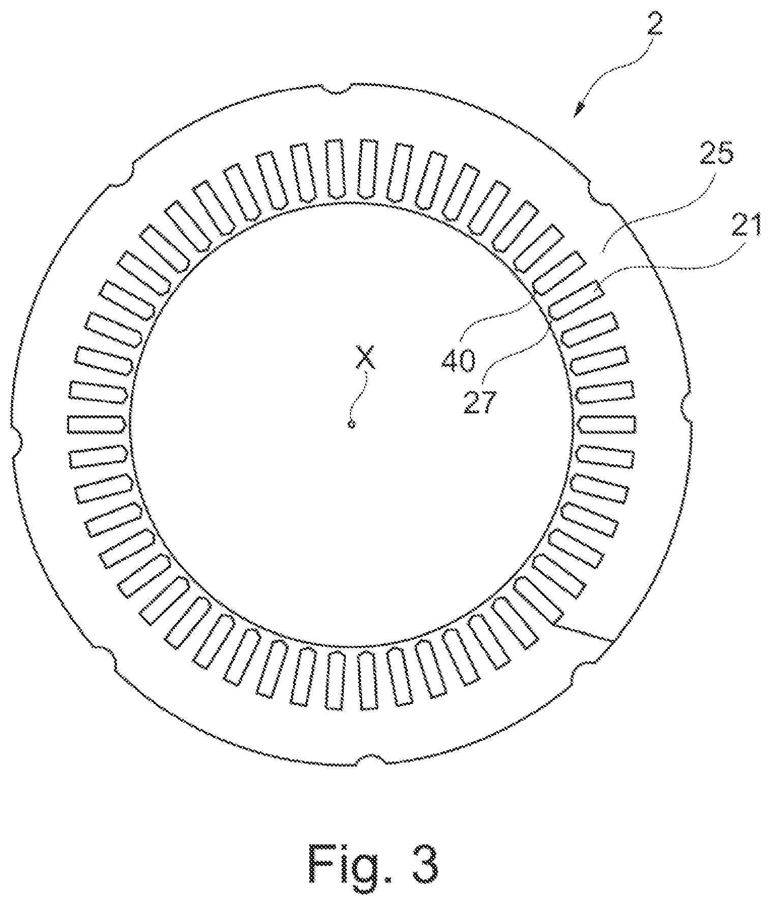 Patent US12328031 — Stator for a rotating electrical machine — Figure 1
