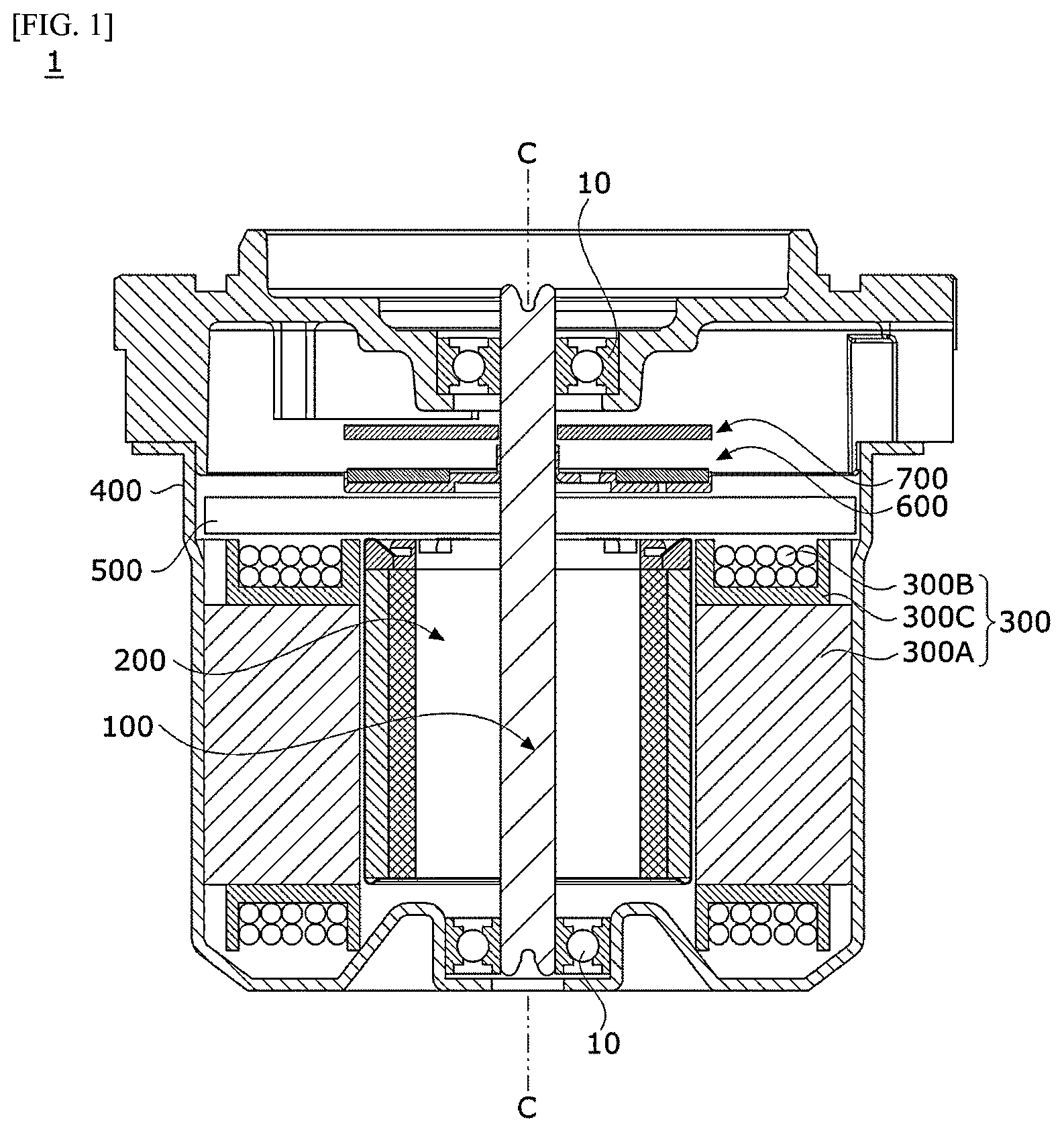 Patent US12328035 Figure 1 – Motor having rotor structure with grooves to reduce cogging torque
