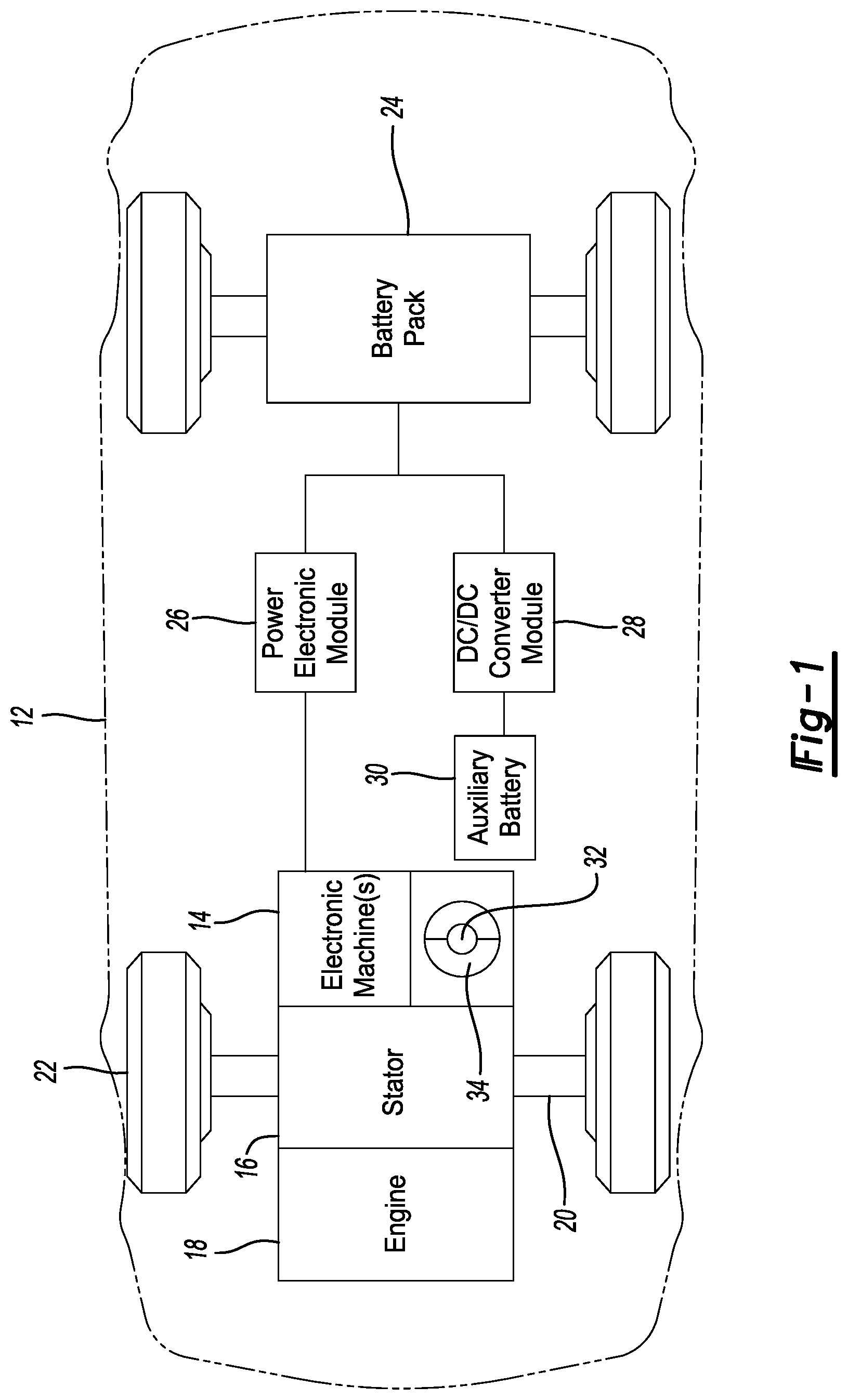 Patent US12328036 Figure 1 – Electric machine rotor
