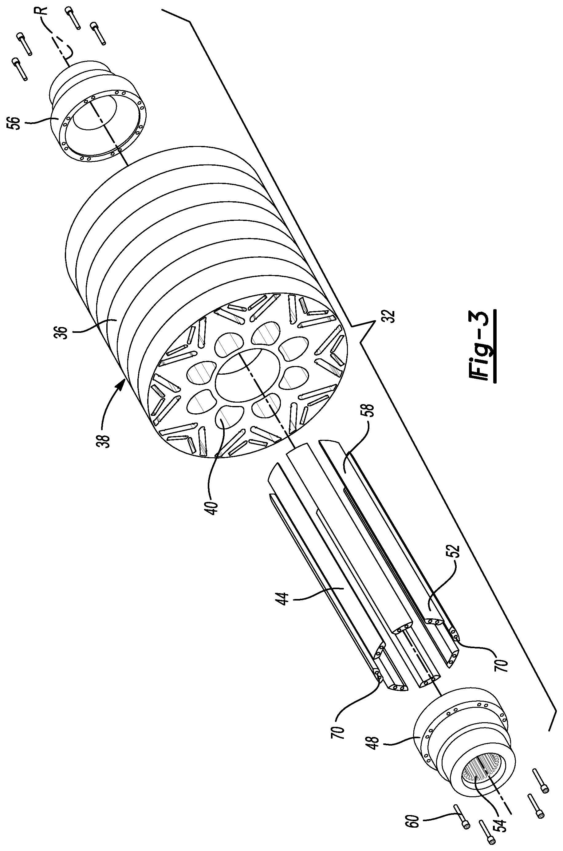 Patent US12328036 Figure 3 – Electric machine rotor