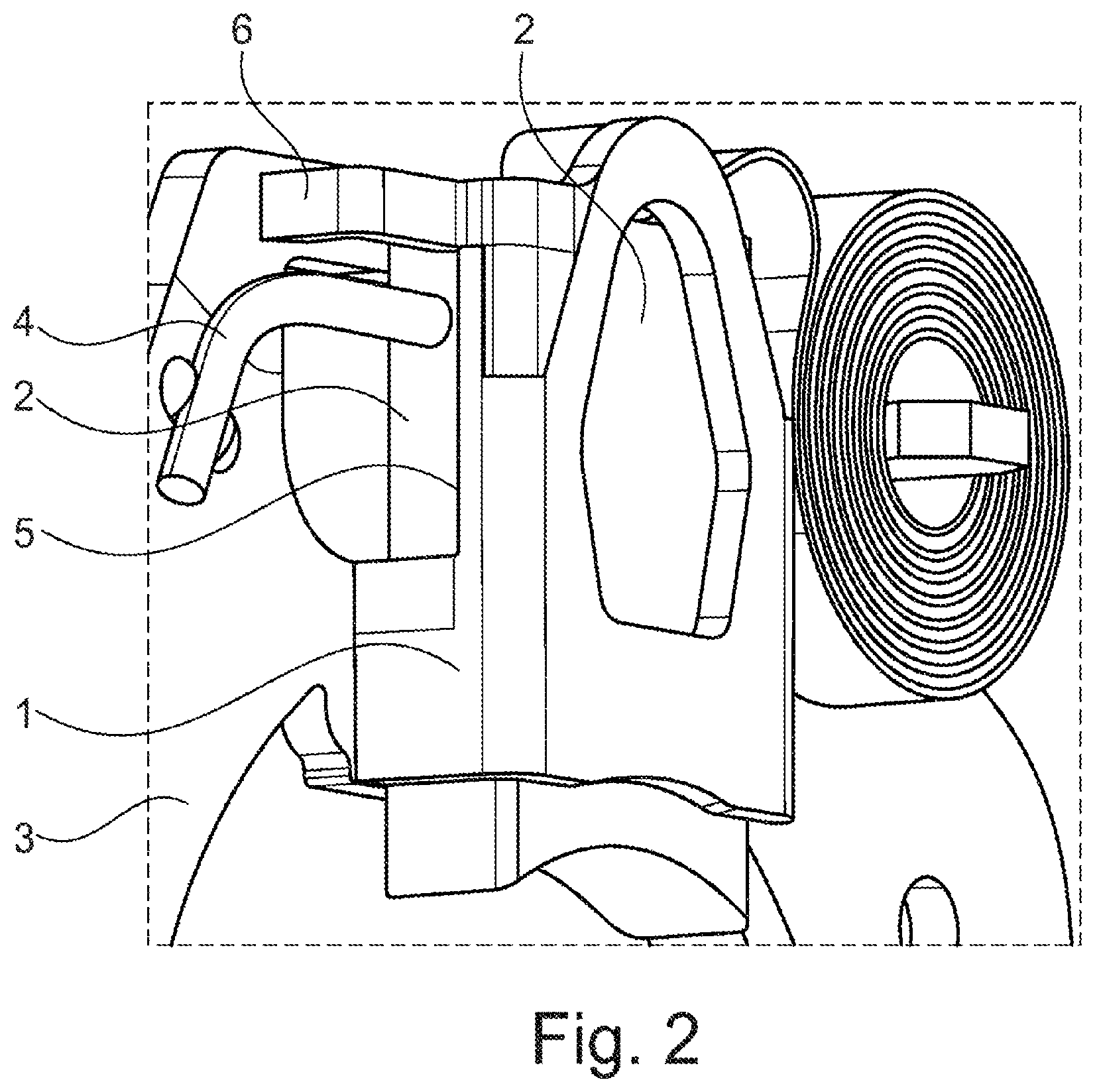 Patent US12328039 Figure 2 – Current transmission sub-device of a current-excited synchronous machine as a drive motor in a hybrid on electric vehicle