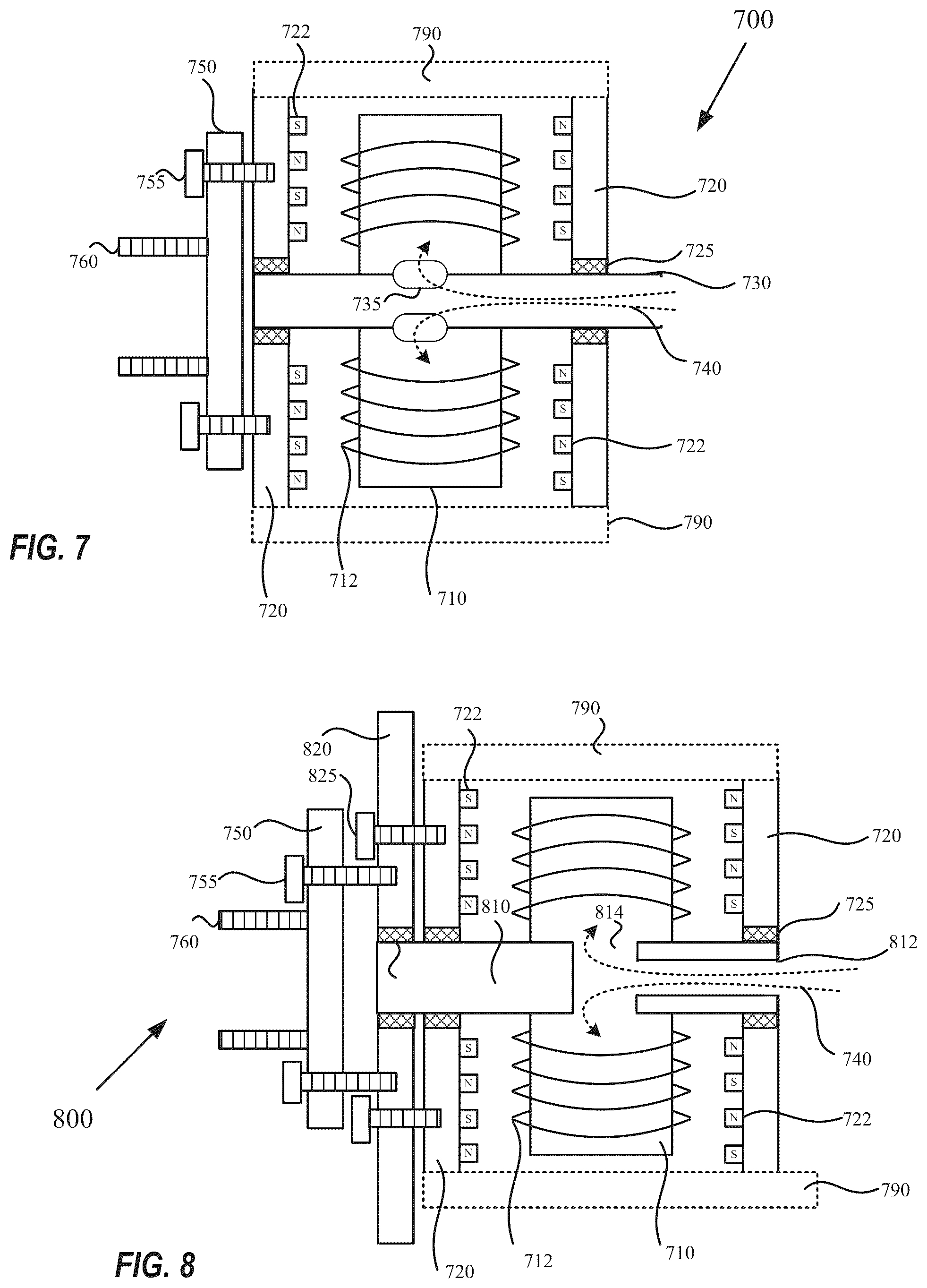 Patent US12328044 Figure 4 – In wheel axial flux yokeless outrunner electric motor providing cables and cooling internally
