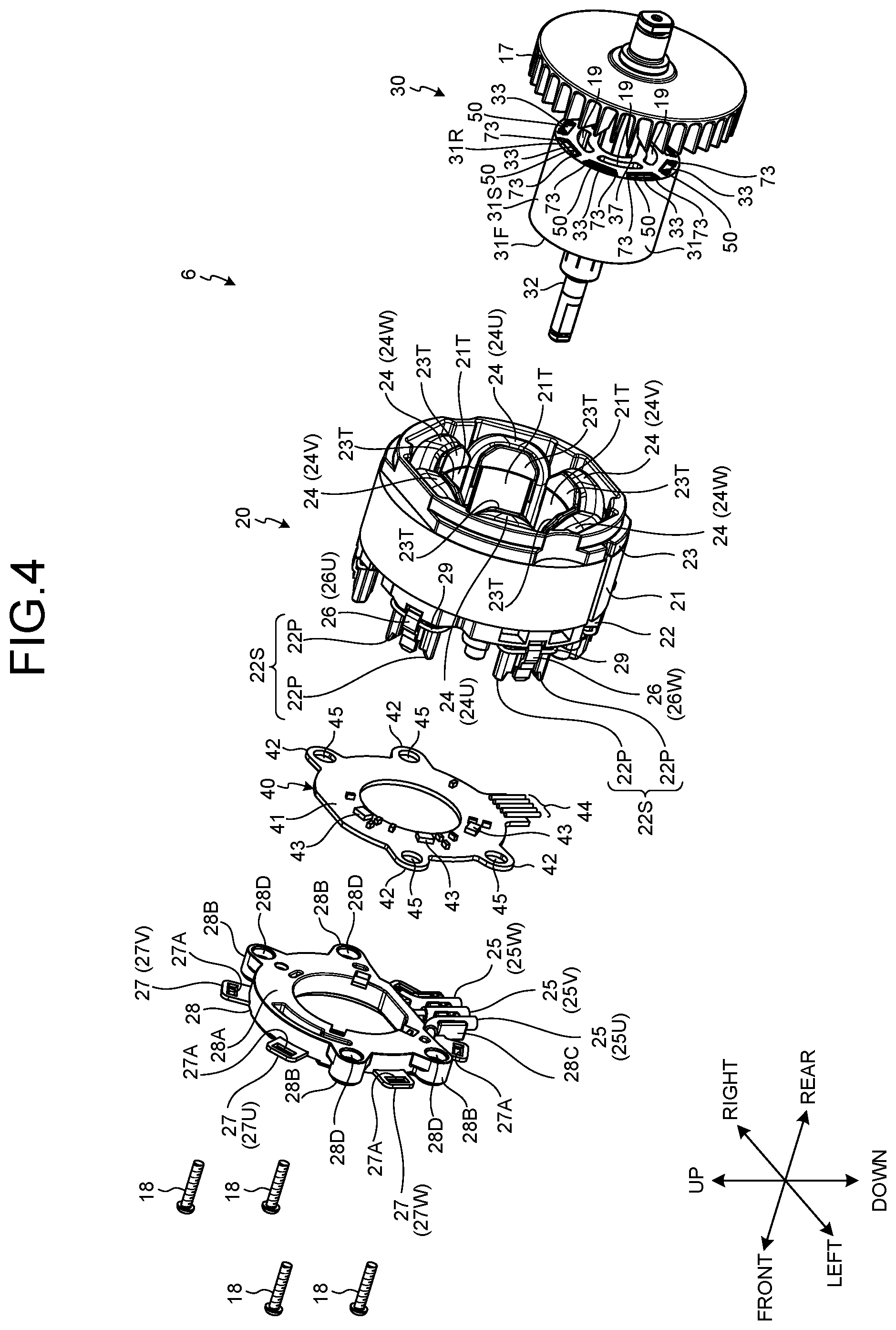 Patent US12328045 Figure 4 – Electric work machine
