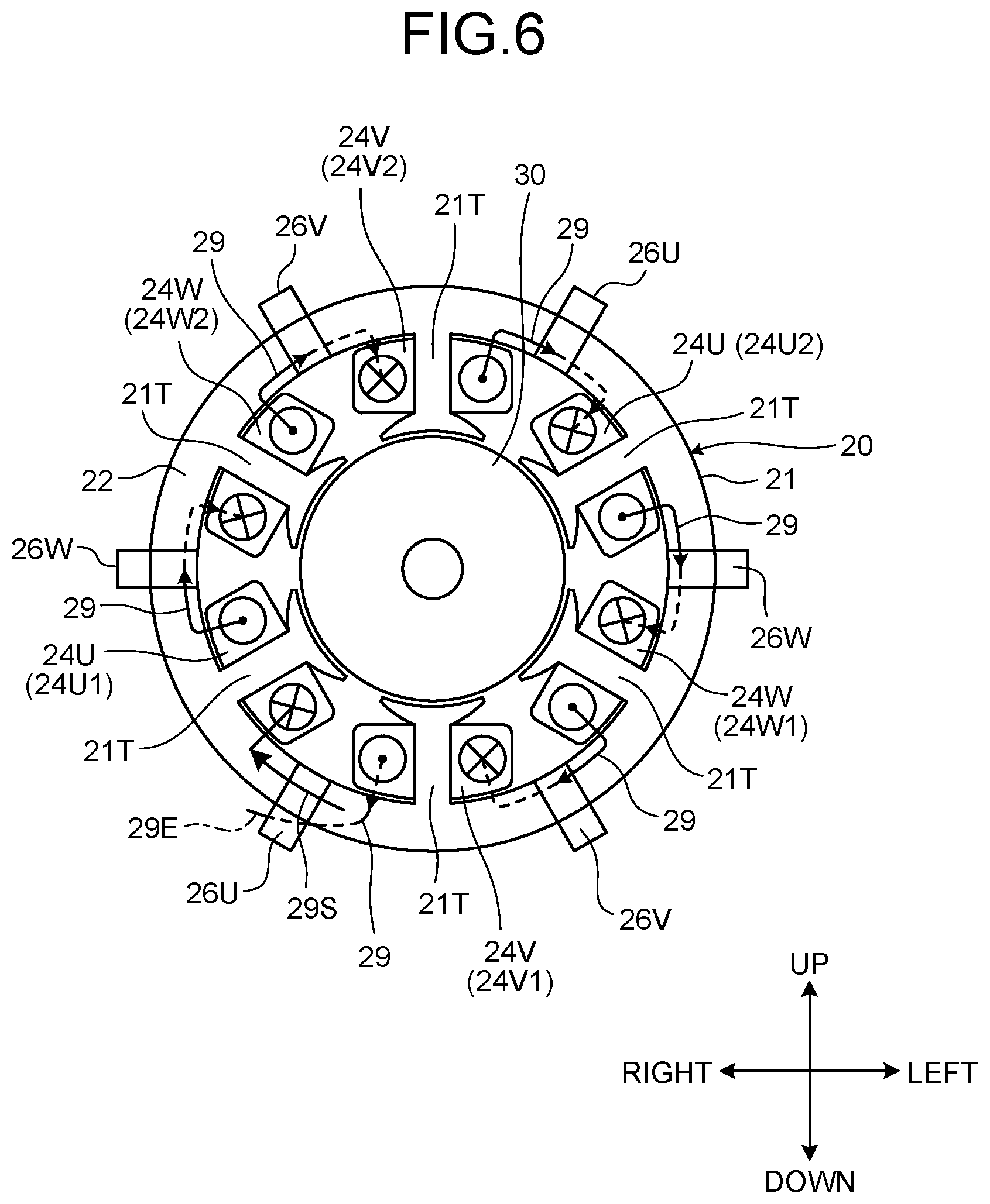 Patent US12328045 Figure 6 – Electric work machine