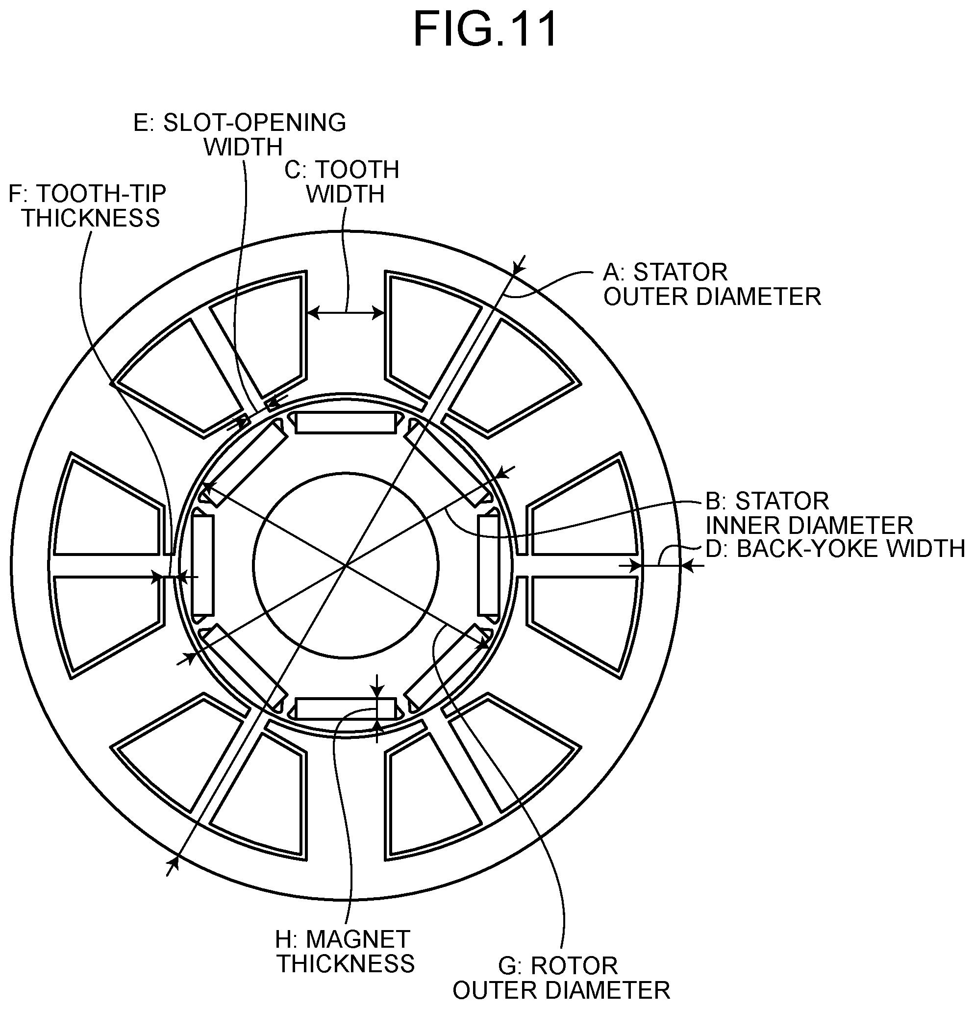 Patent US12328045 Figure 11 – Electric work machine