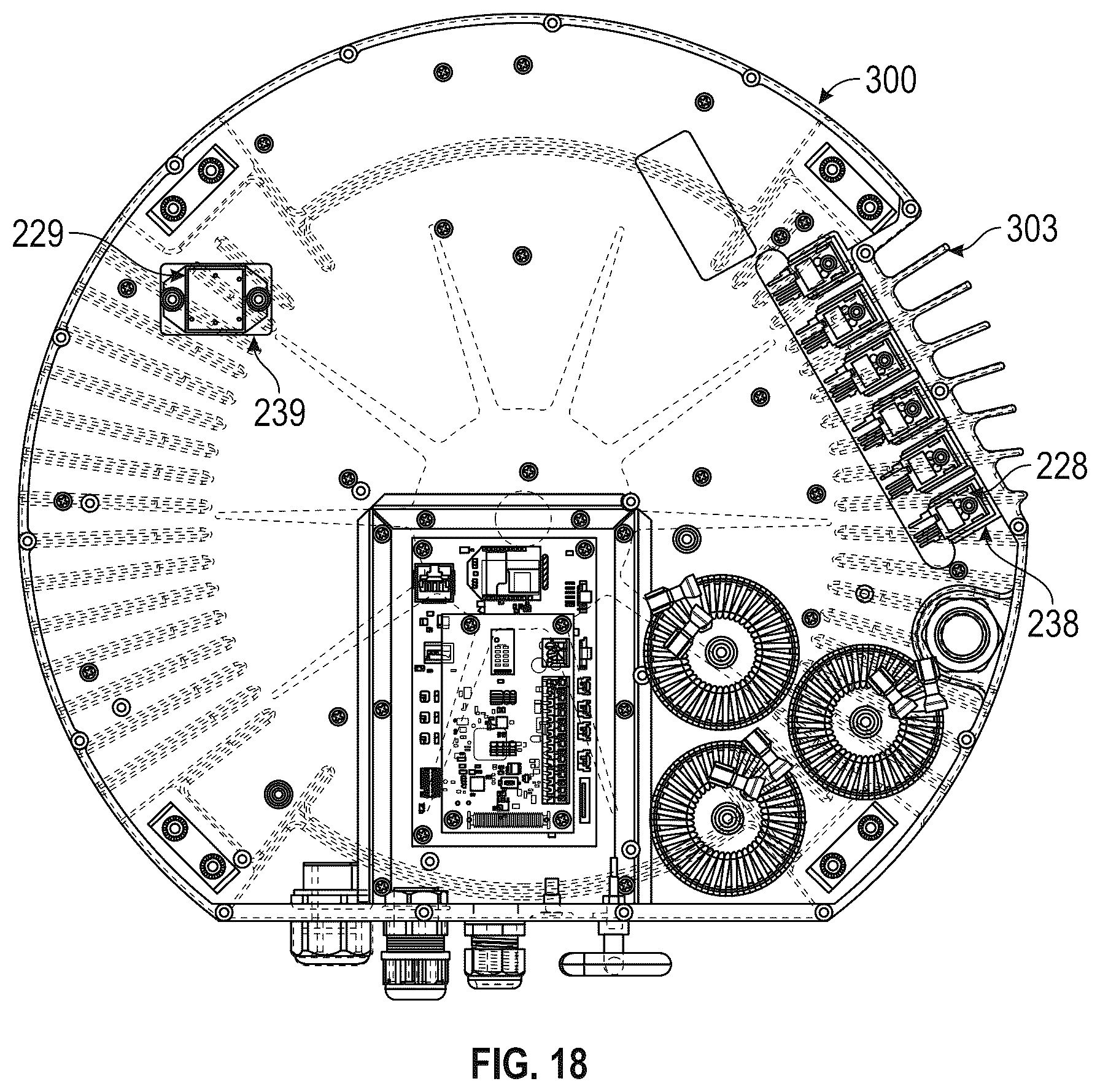 Patent US12328046 Figure 11 – Axial field rotary energy device having PCB stator and variable frequency drive