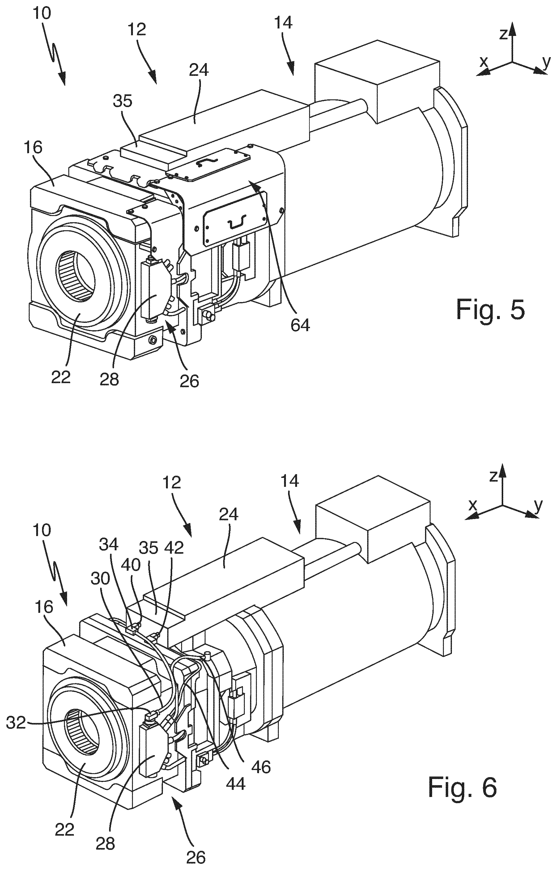 Patent US12328054 Figure 3 – Electric terminal assembly of a drive unit for use in a mining machine