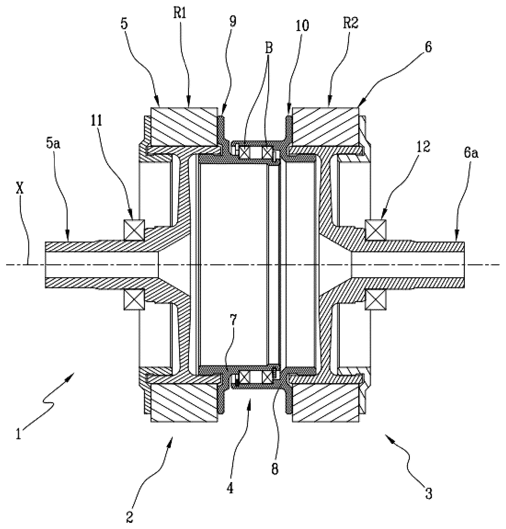 Patent US12328056 Figure 1 – Drive system