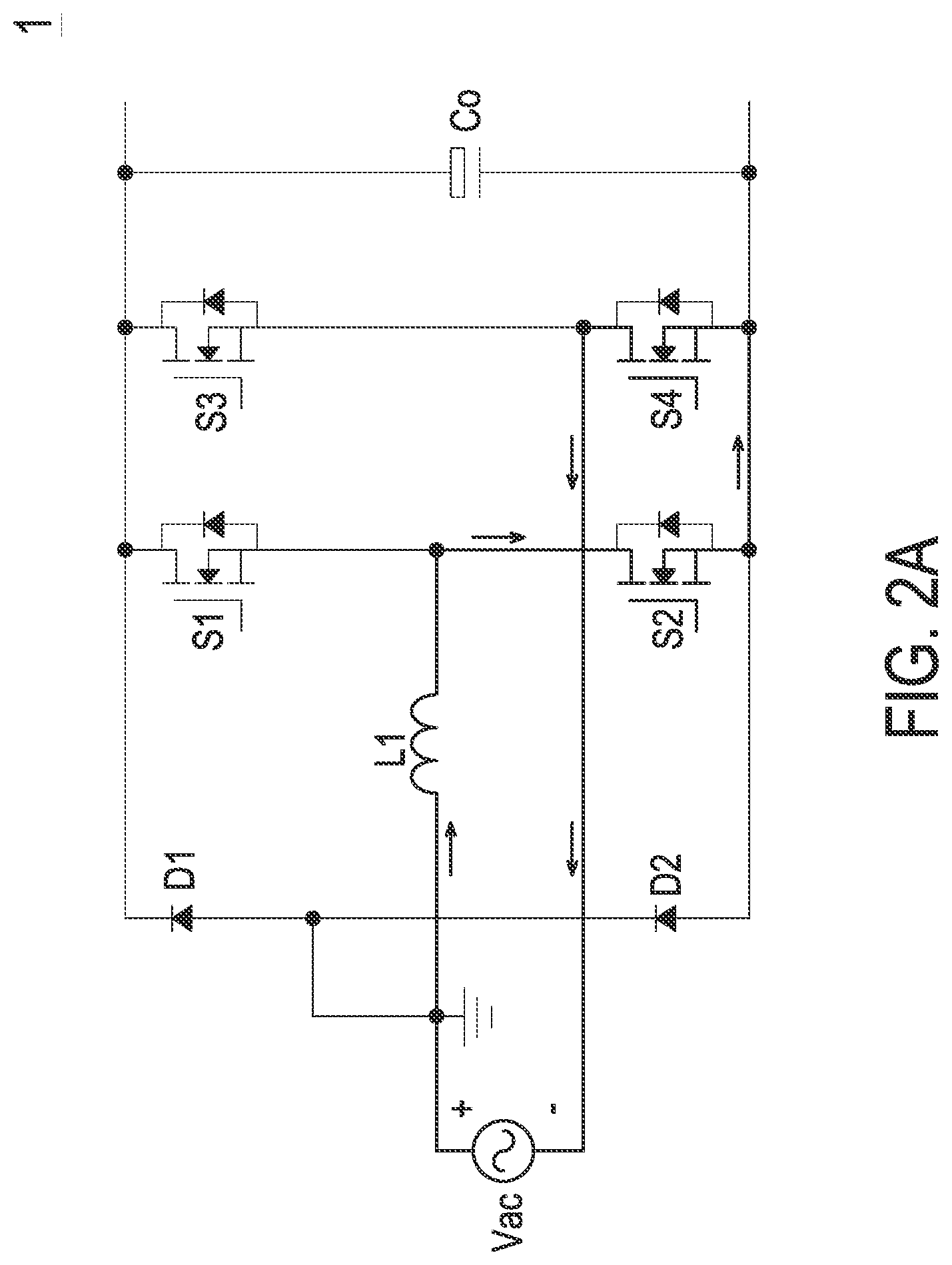 Patent US12328063 Figure 2 – Totem pole power factor correction circuit