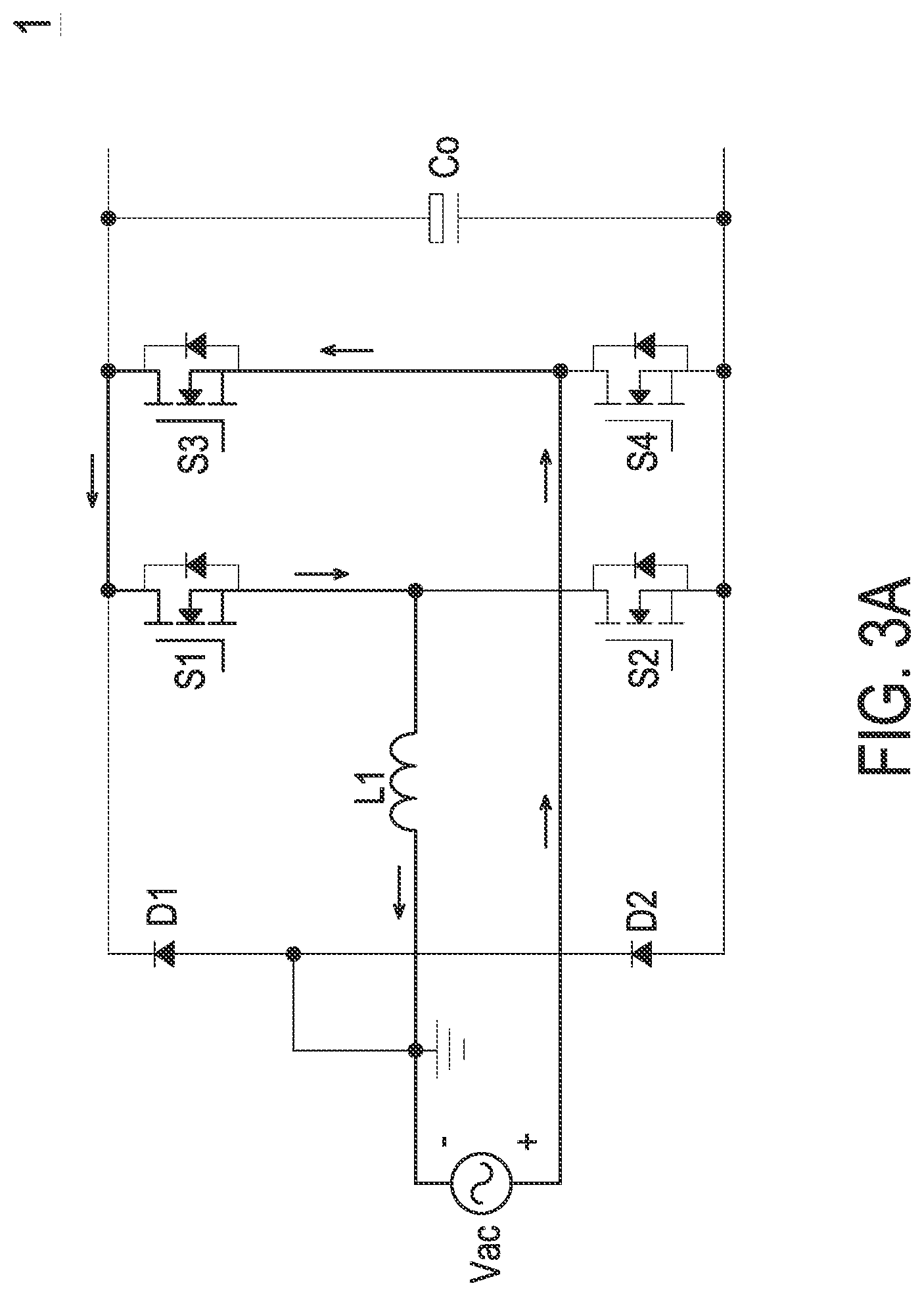 Patent US12328063 Figure 4 – Totem pole power factor correction circuit