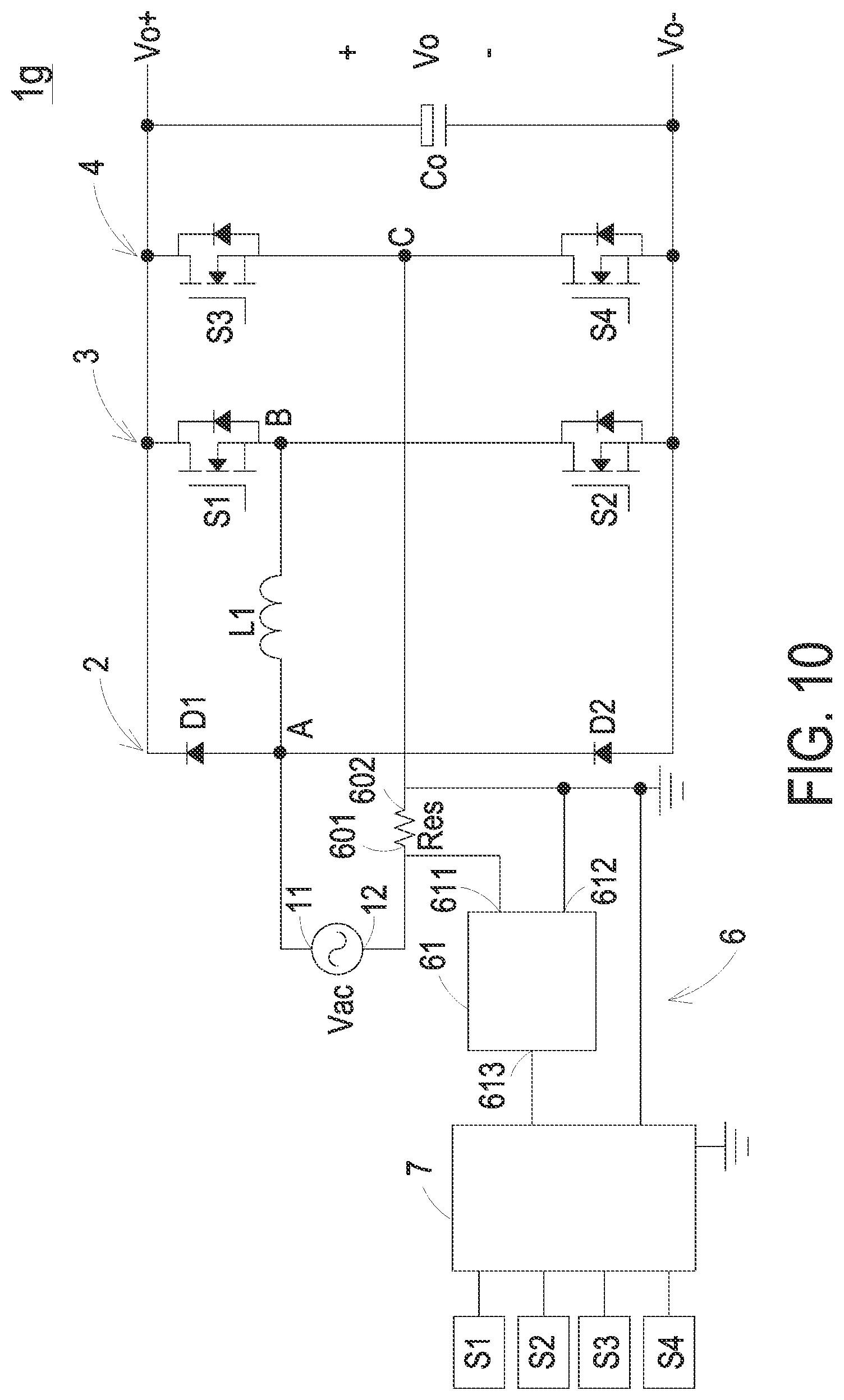 Patent US12328063 Figure 12 – Totem pole power factor correction circuit