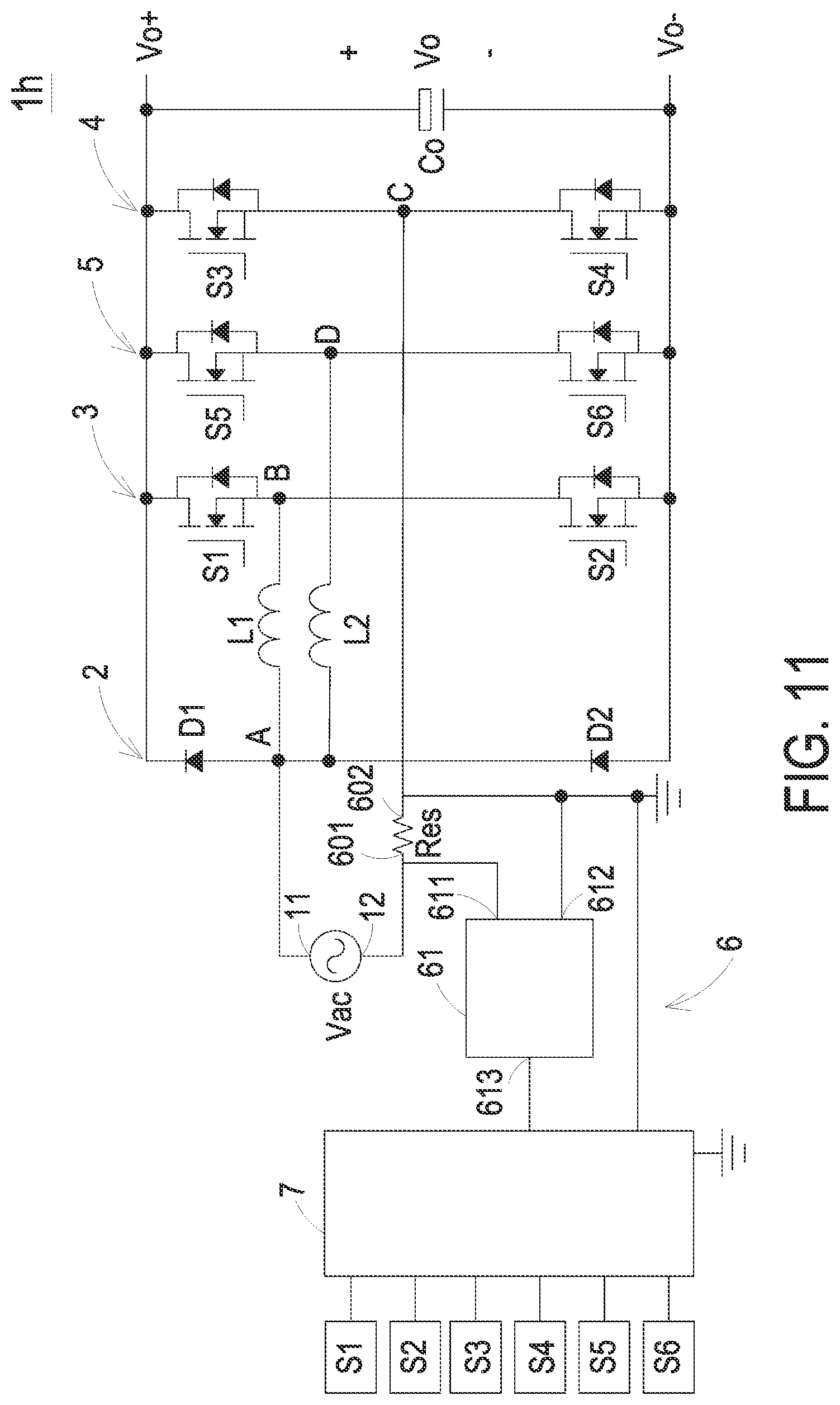 Patent US12328063 Figure 14 – Totem pole power factor correction circuit