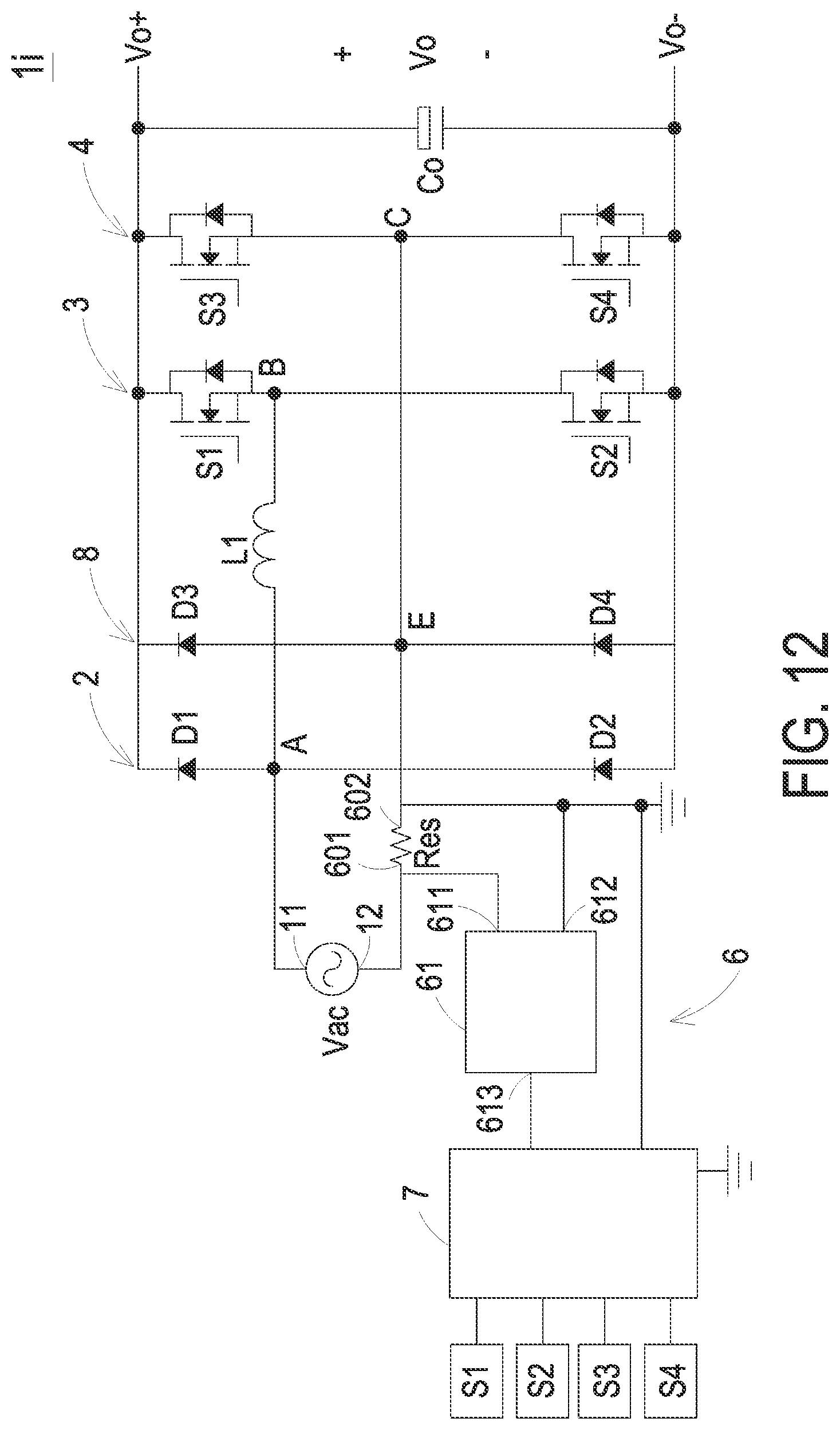 Patent US12328063 Figure 15 – Totem pole power factor correction circuit