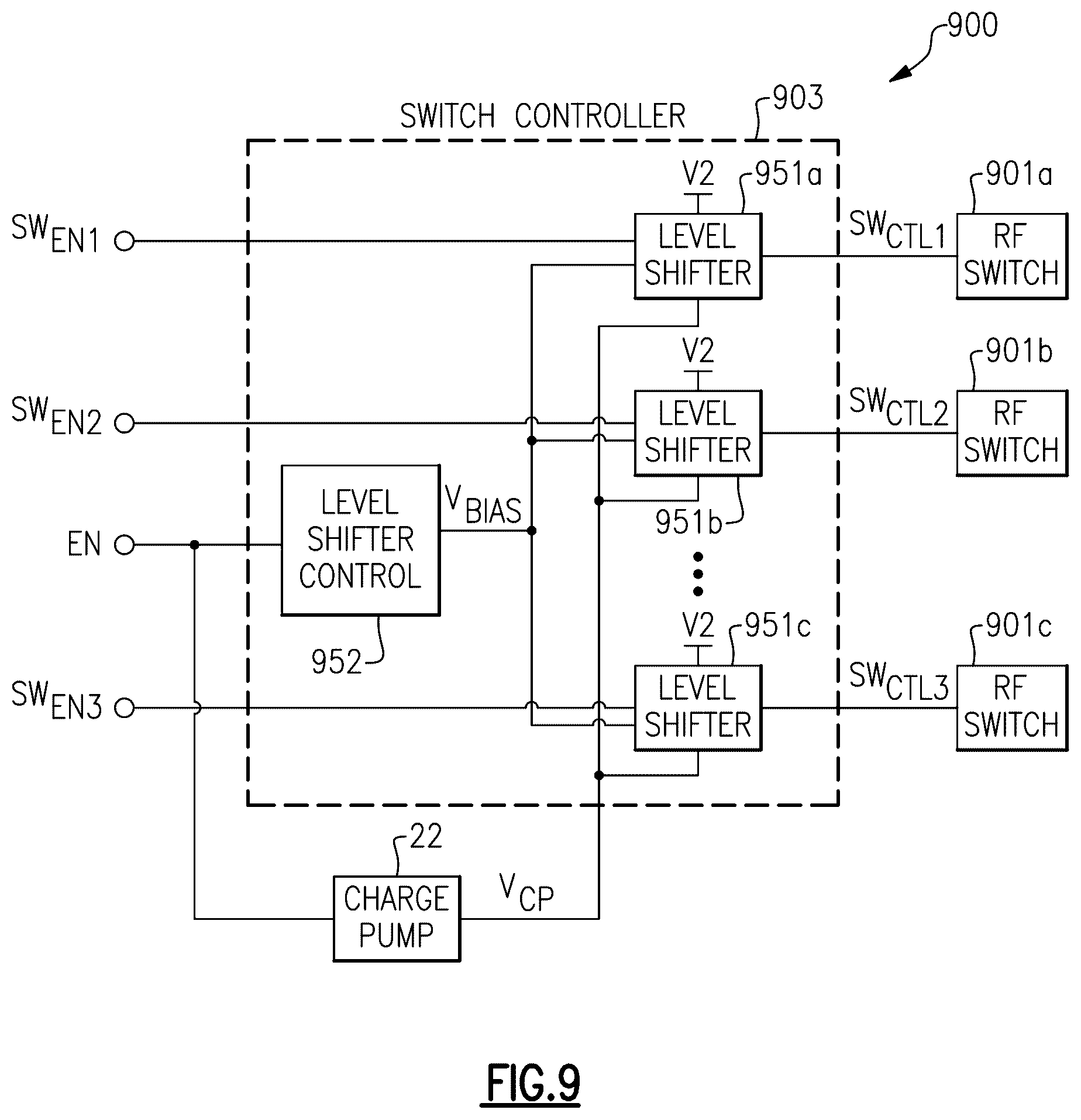 Patent US12328066 Figure 15 – Low noise charge pumps