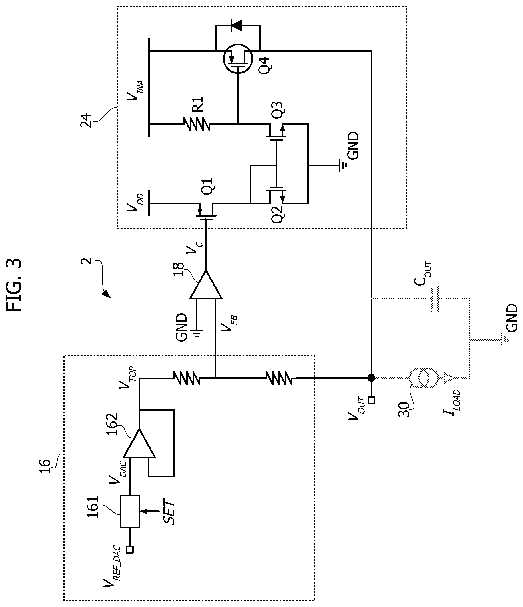 Patent US12328068 Figure 2 – DC-DC converter circuit and corresponding method of testing a DC-DC converter circuit