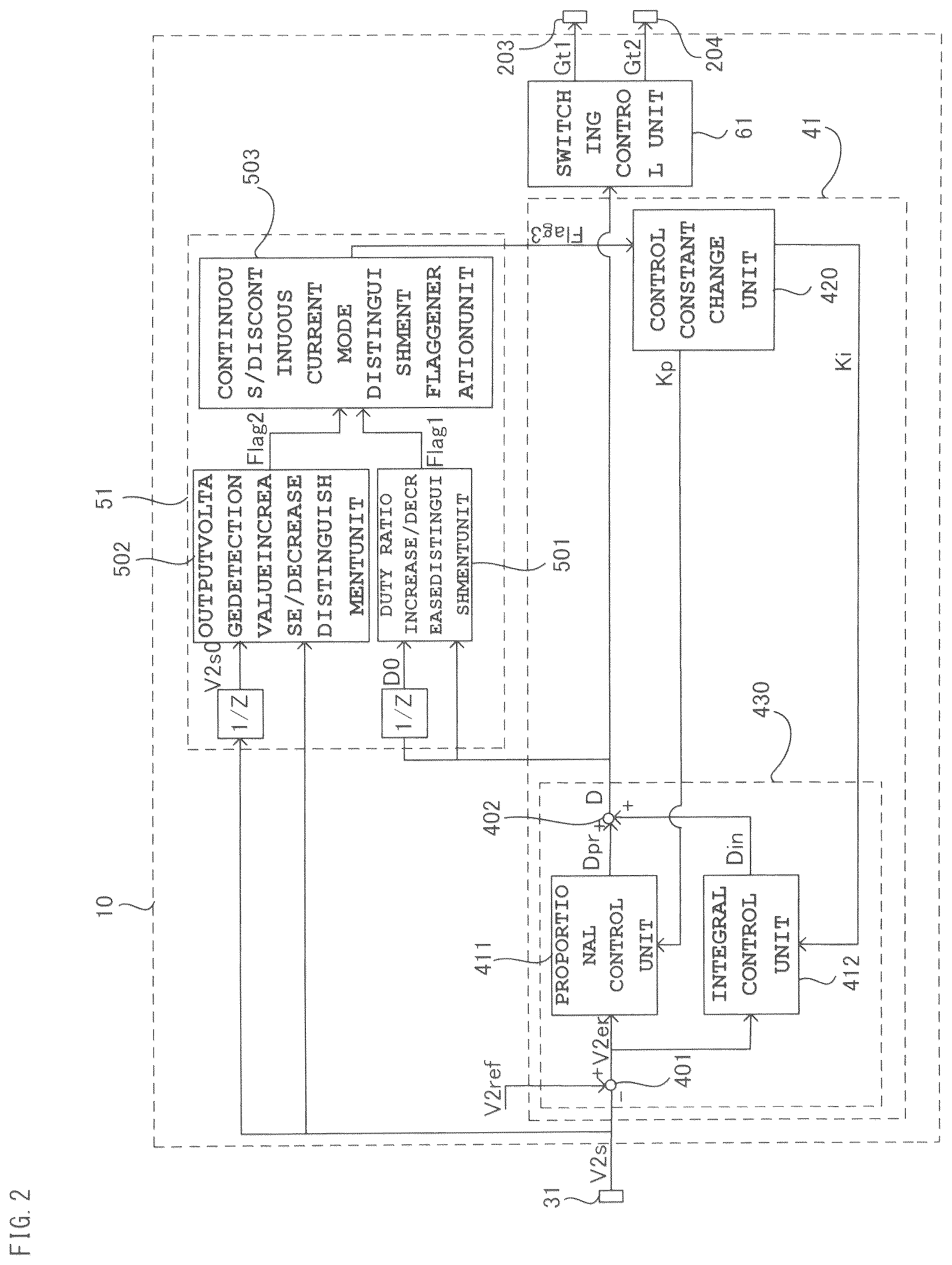 Patent US12328069 Figure 2 – Device for controlling power conversion circuit