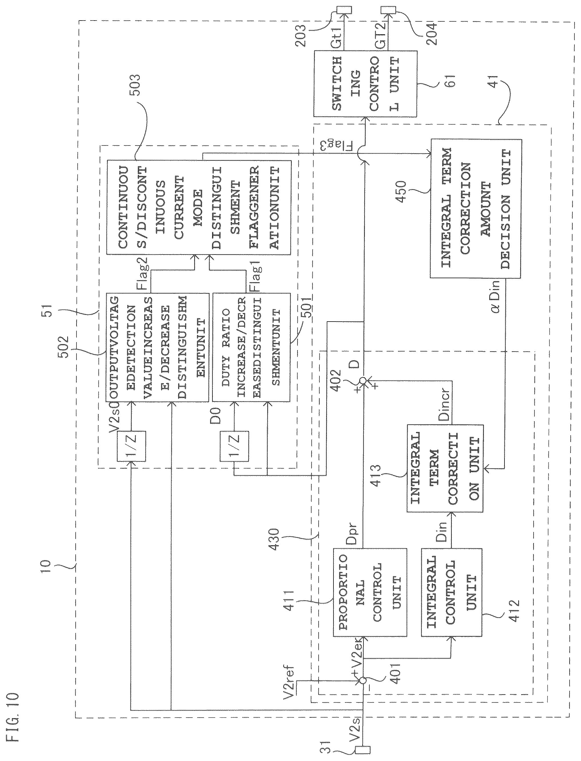 Patent US12328069 Figure 10 – Device for controlling power conversion circuit
