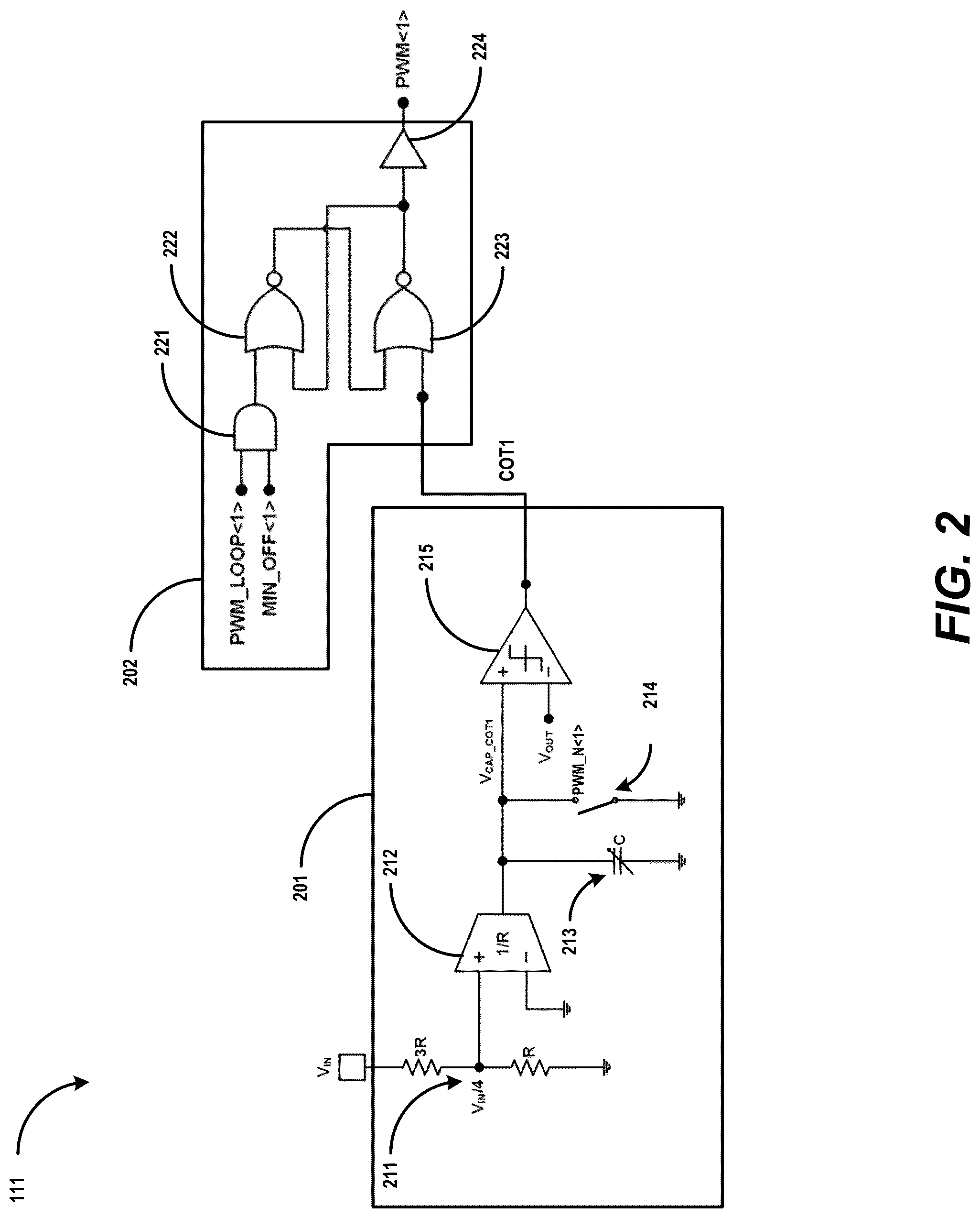 Patent US12328070 Figure 2 – Constant-on-time power converter with adaptive interleaving