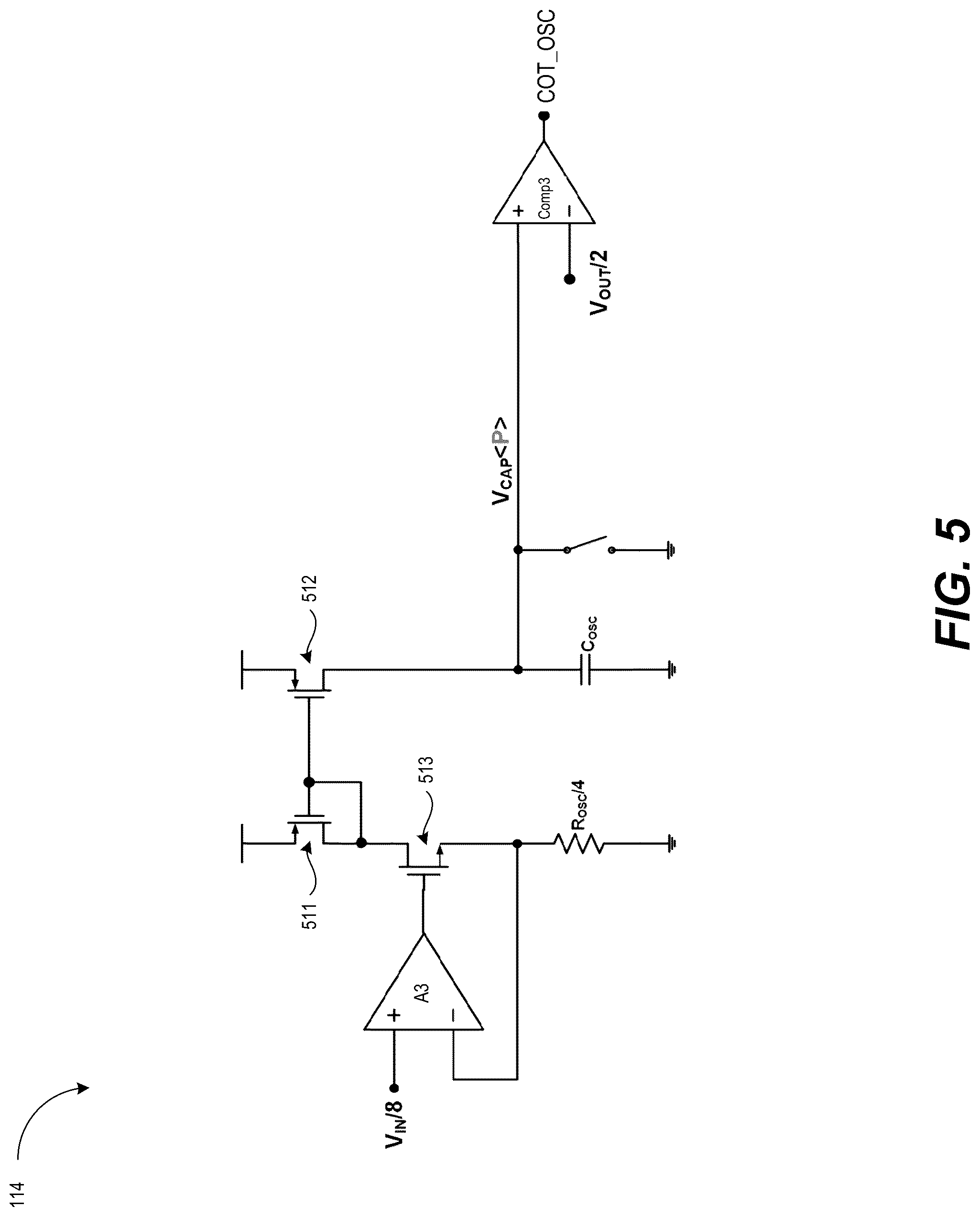 Patent US12328074 Figure 5 – Constant-on-time power converter with single-phase and multi-phase operation