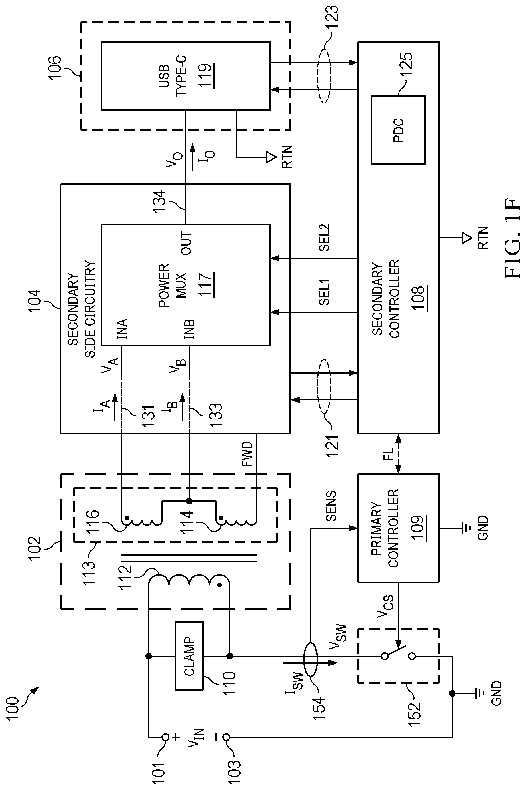 Patent US12328075 Figure 6 – Switch mode power converter with selectable power paths