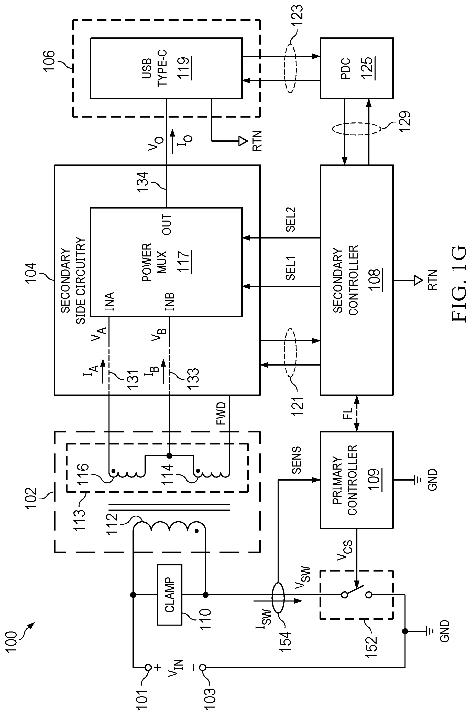 Patent US12328075 Figure 7 – Switch mode power converter with selectable power paths