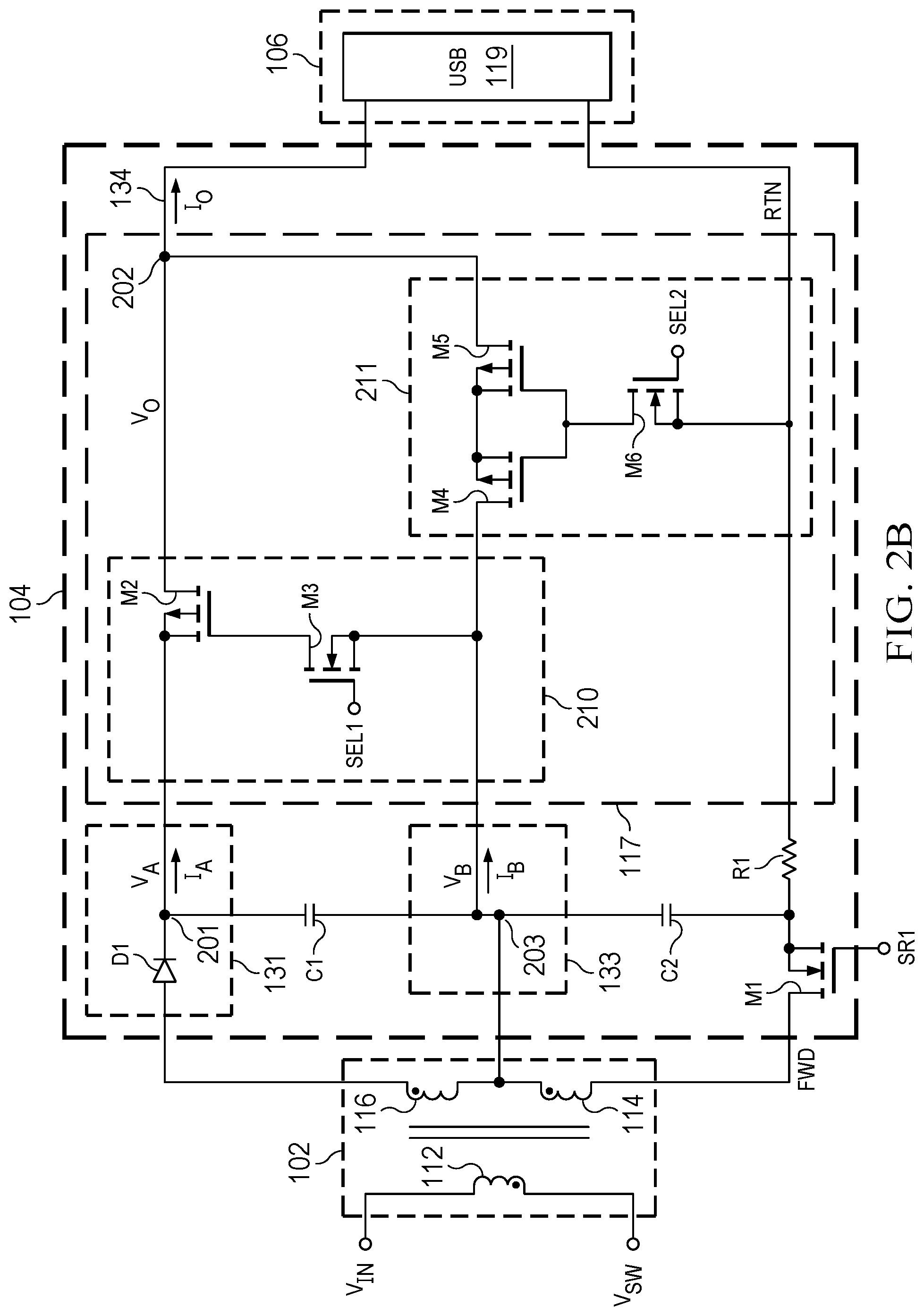 Patent US12328075 Figure 10 – Switch mode power converter with selectable power paths