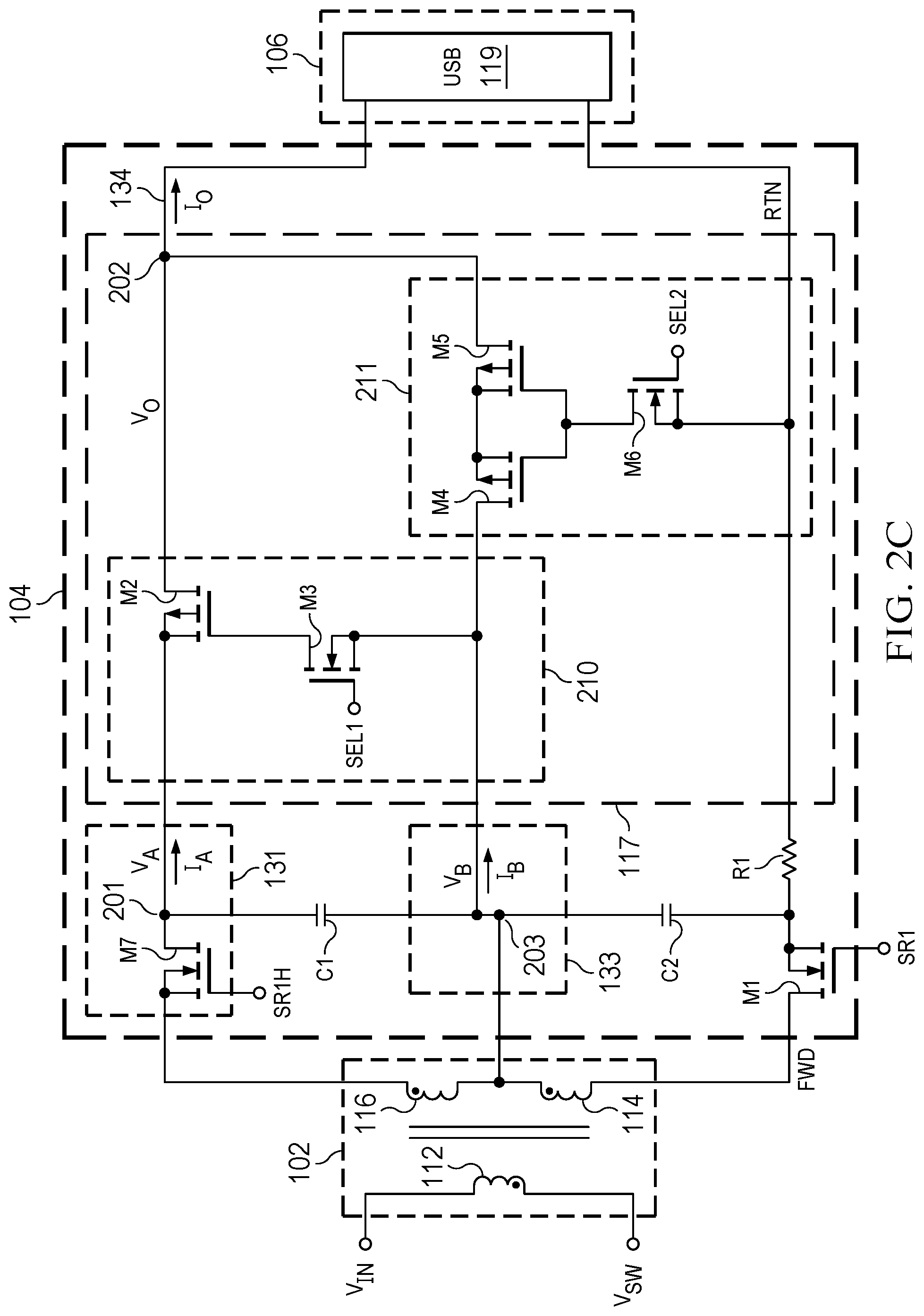Patent US12328075 Figure 11 – Switch mode power converter with selectable power paths