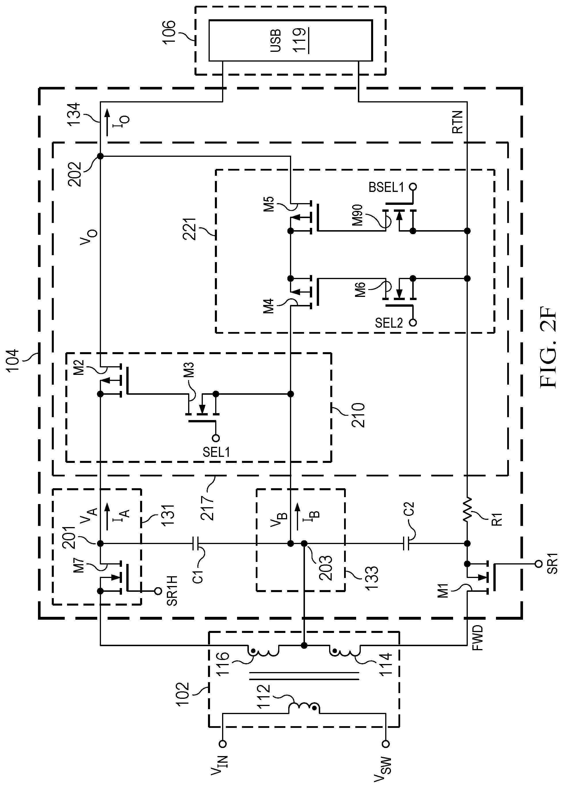 Patent US12328075 Figure 14 – Switch mode power converter with selectable power paths