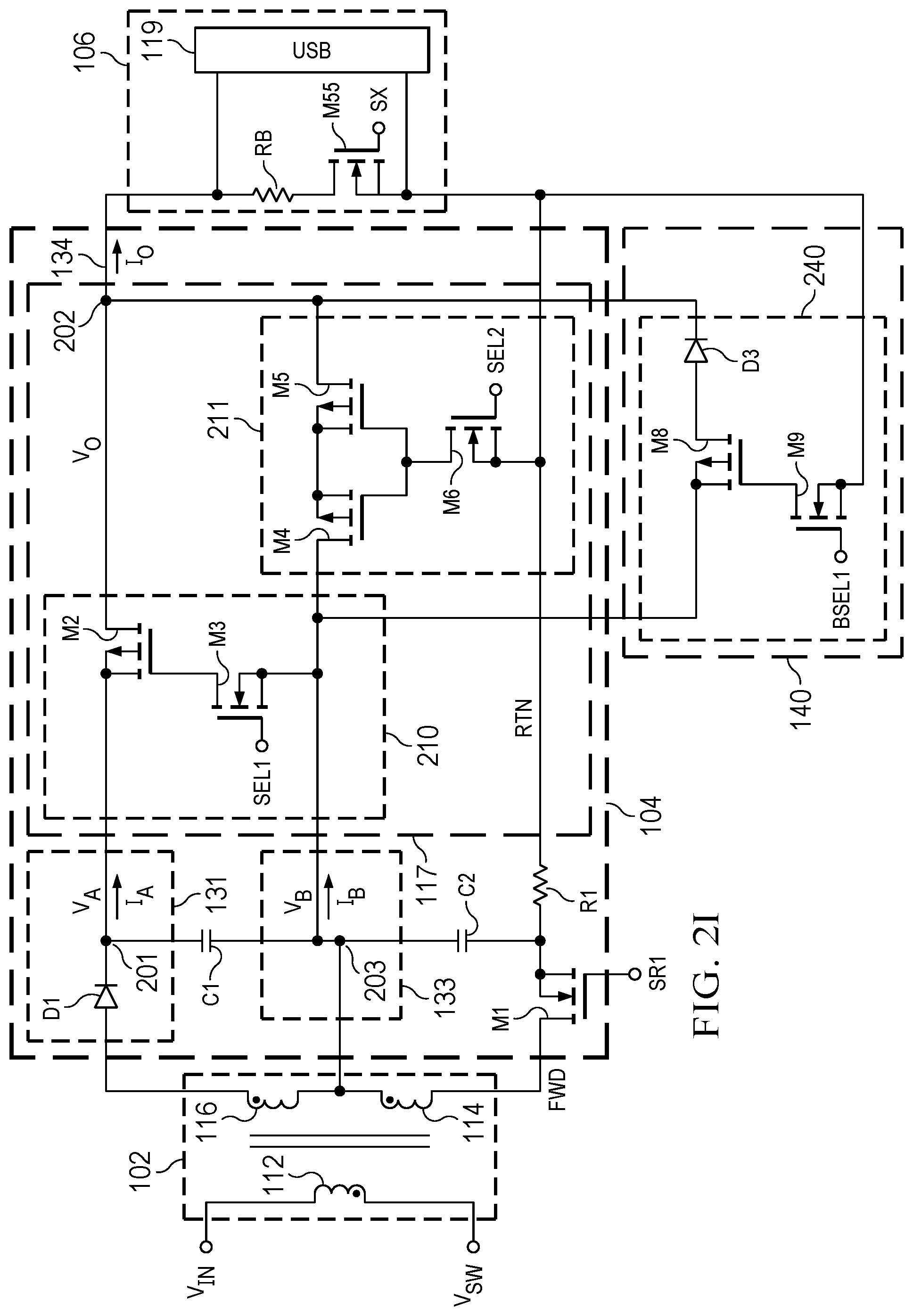 Patent US12328075 Figure 17 – Switch mode power converter with selectable power paths
