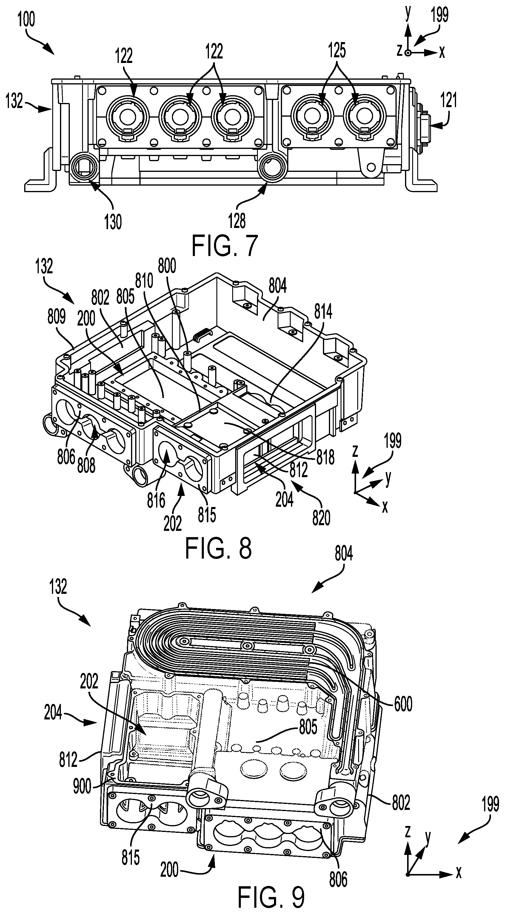 Patent US12328077 Figure 4 – Inverter with housing chambers for electromagnetic interference (EMI) reduction