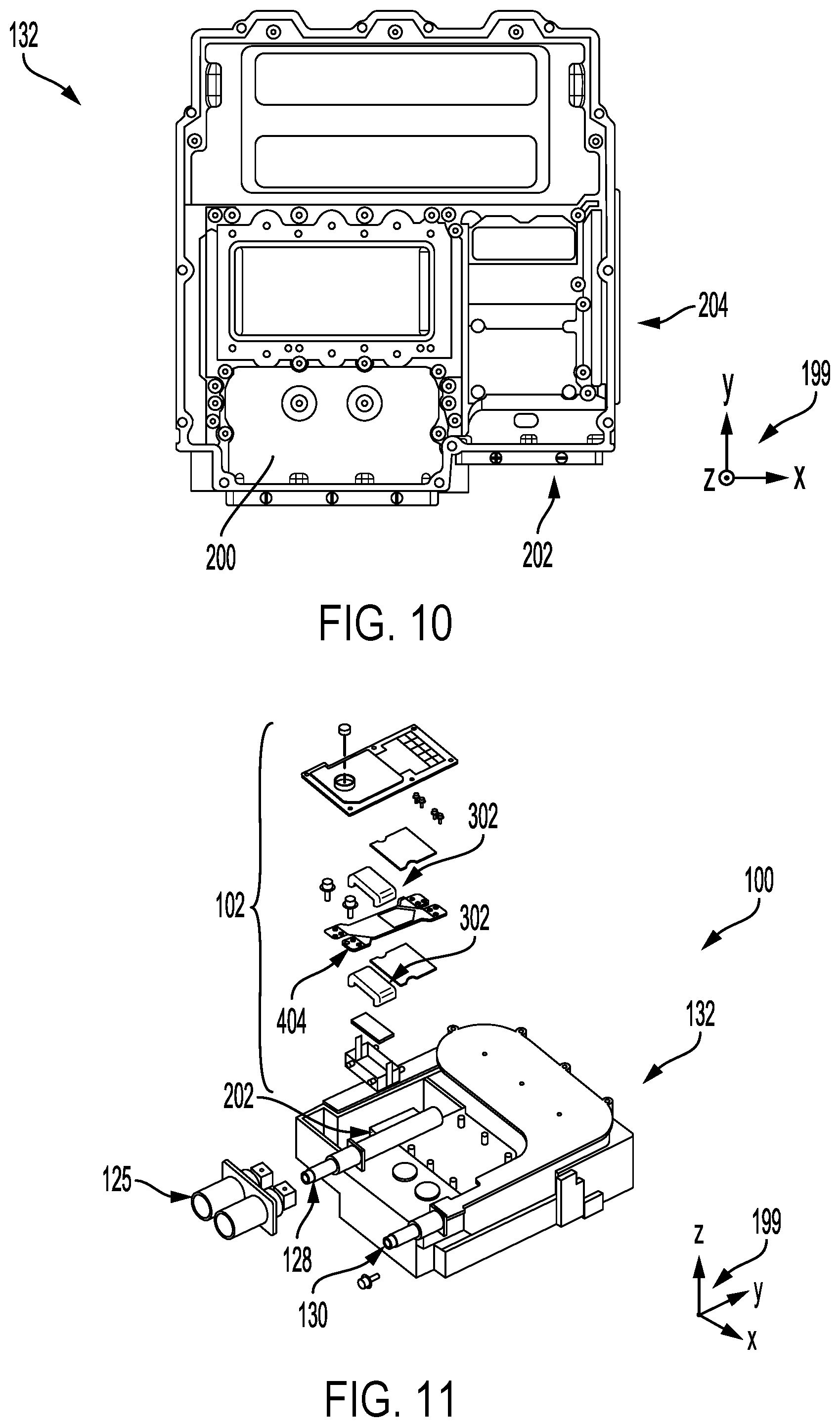 Patent US12328077 Figure 5 – Inverter with housing chambers for electromagnetic interference (EMI) reduction