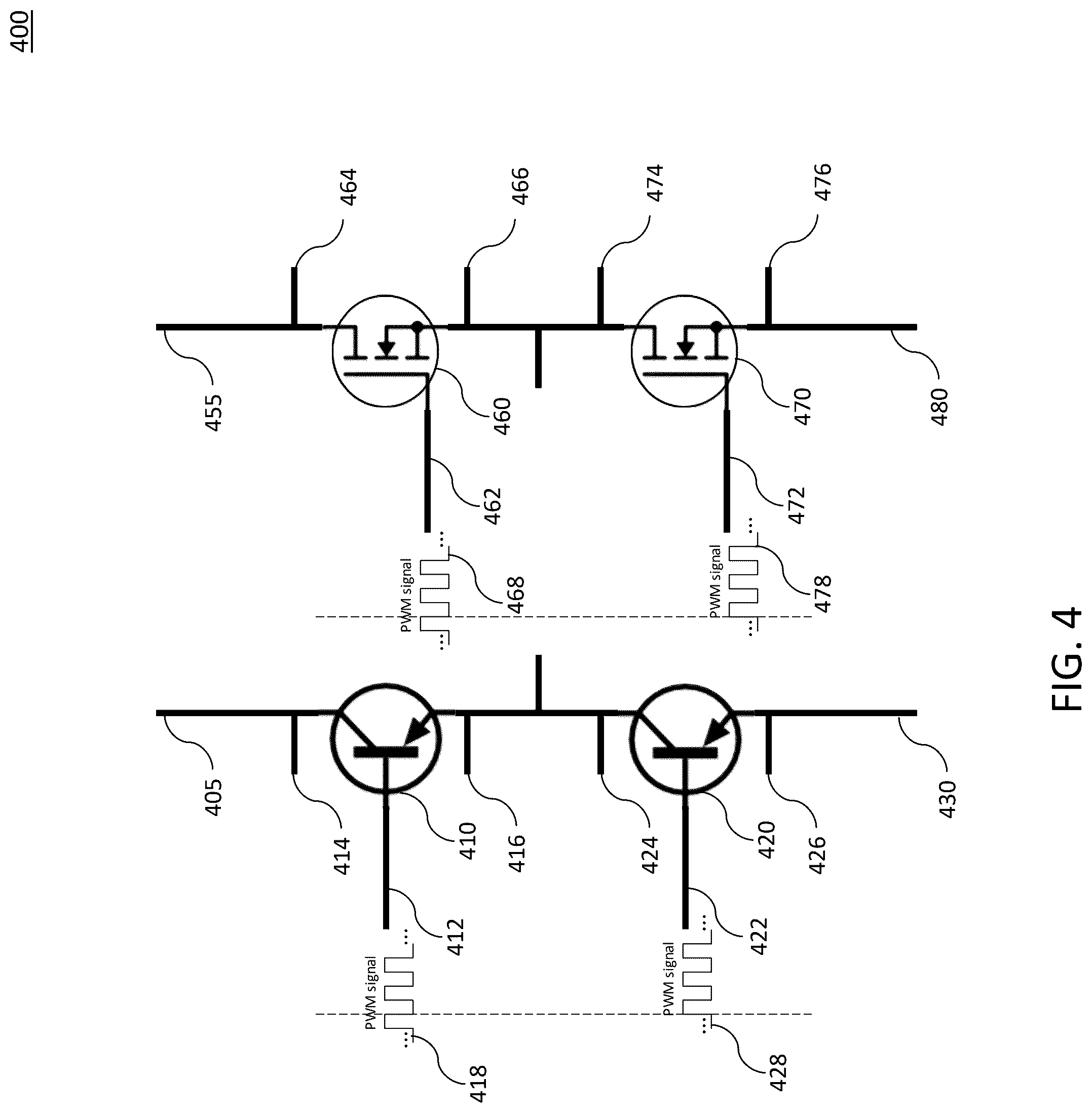 Patent US12328078 Figure 4 – Hybrid switch multi-chip power module for a vehicle battery
