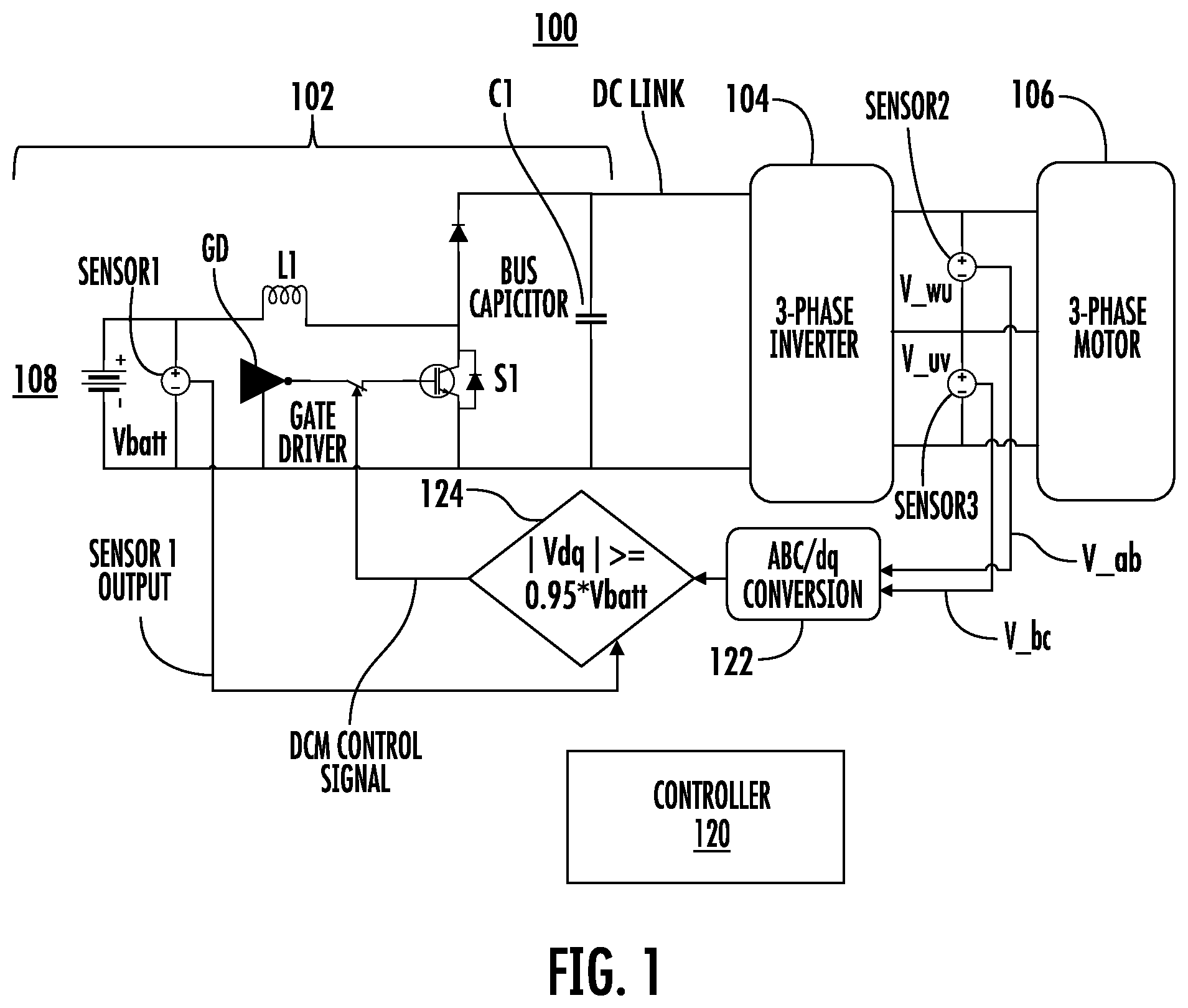 Patent US12328080 Figure 1 – Boost converter state control