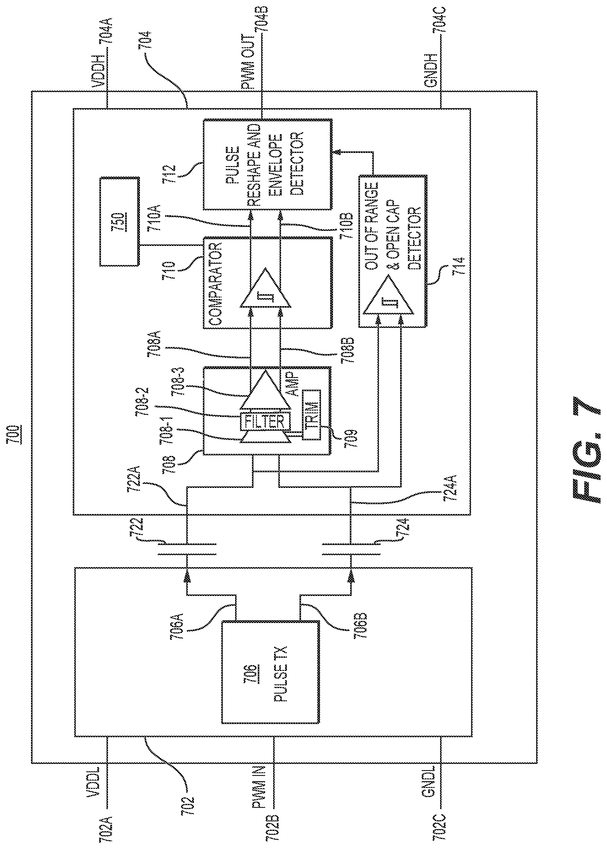 Patent US12328083 Figure 7 – Systems and methods for galvanic isolation for inverter for electric vehicle