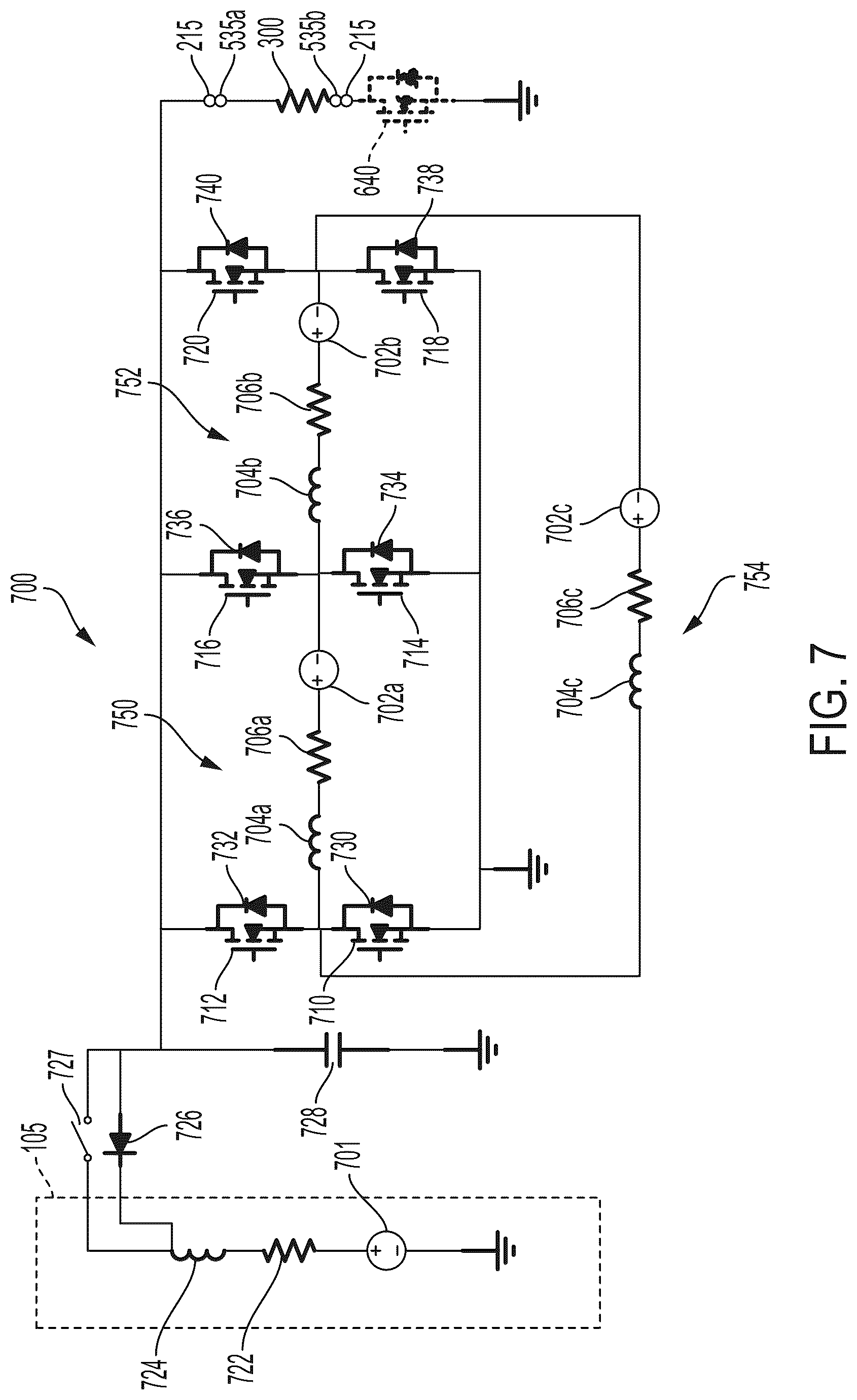 Patent US12328087 Figure 7 – Power tool having stamped brake resistor