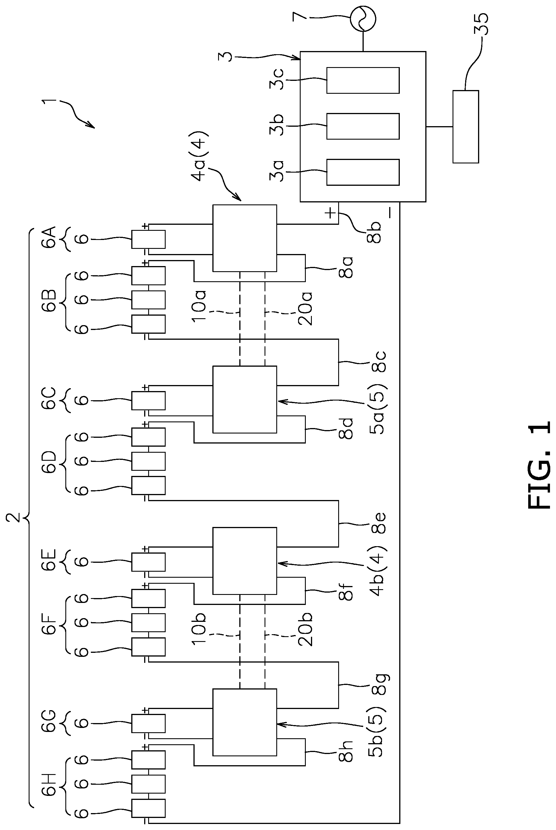 Patent US12328098 — Solar power generation system — Figure 1