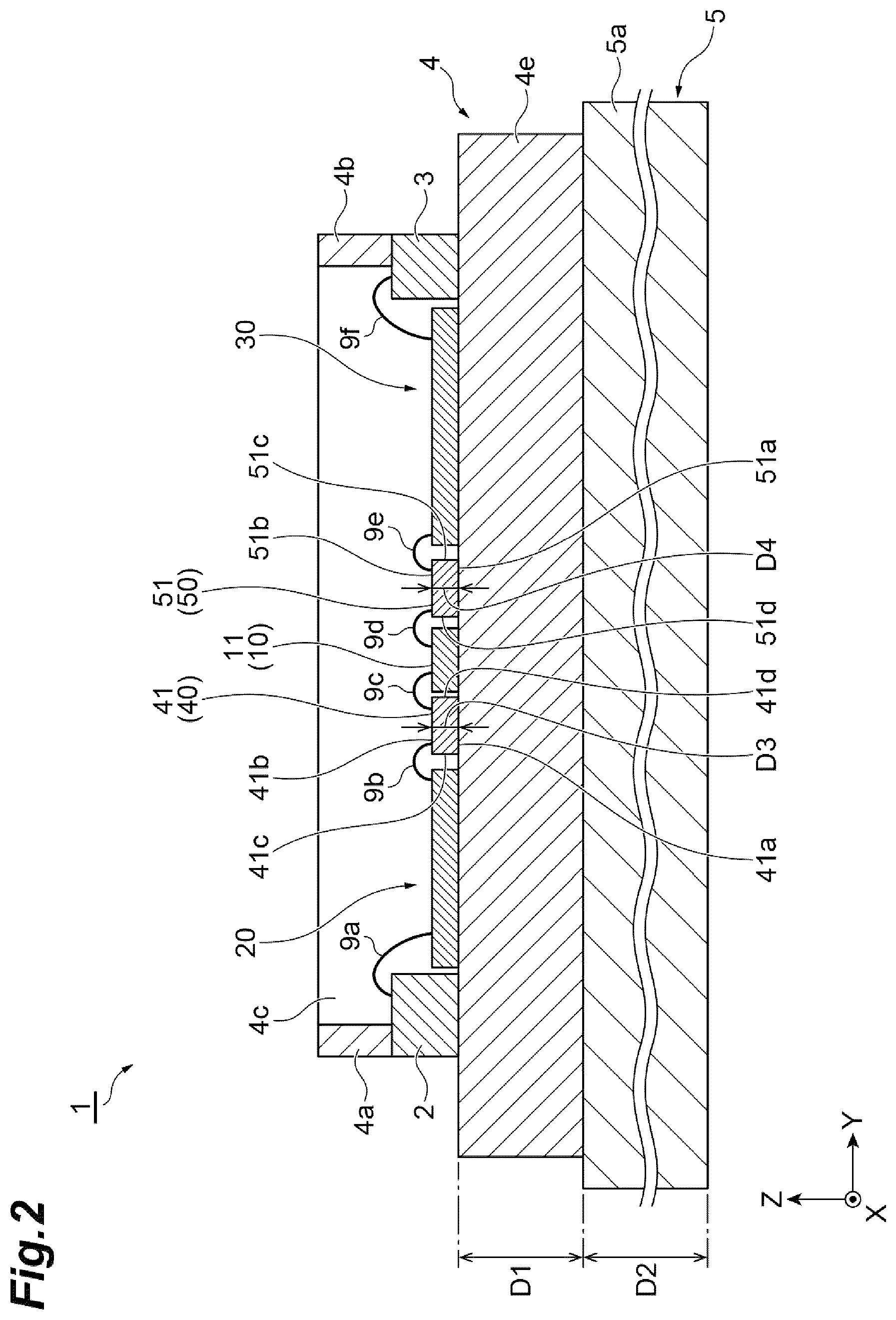 Patent US12328101 Figure 2 – Amplification device and matching circuit board